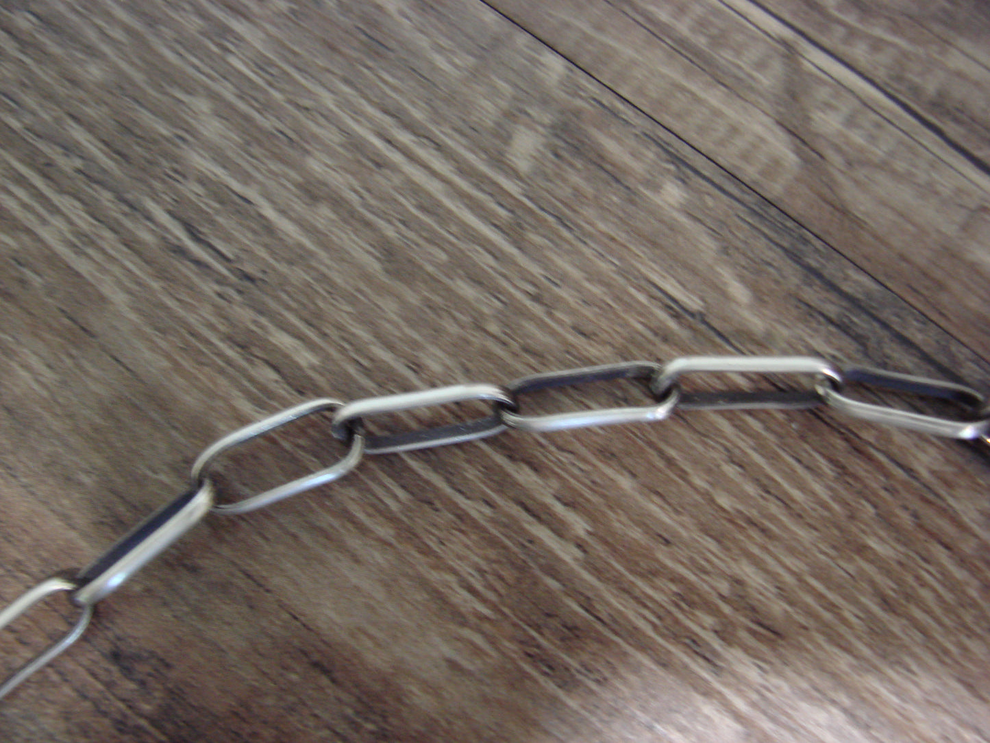 Native American Sterling Silver 24" Link Chain Link Necklace - Yazzie