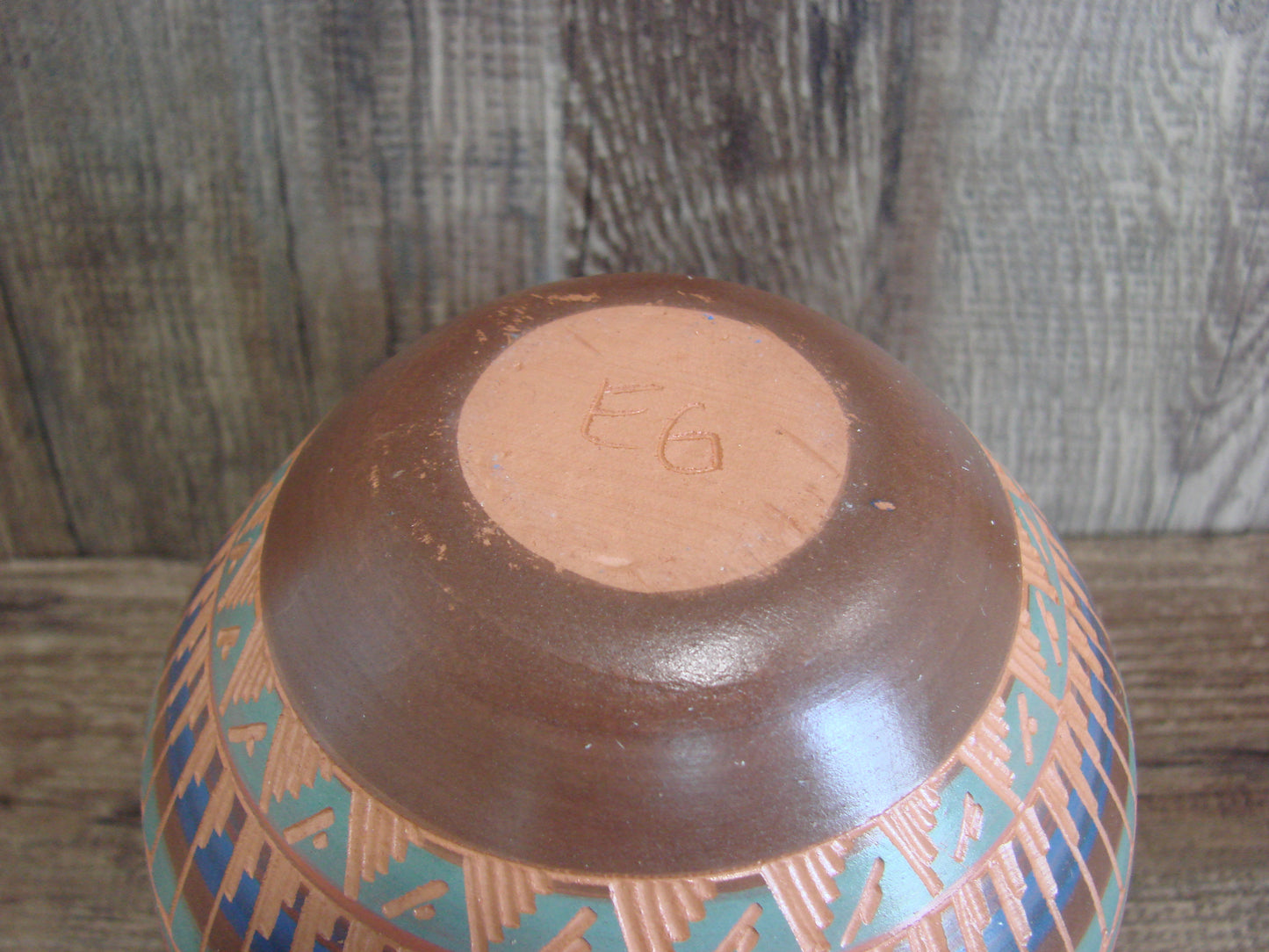 Native American Hand Etched & Hand Painted Pottery - Gilmore