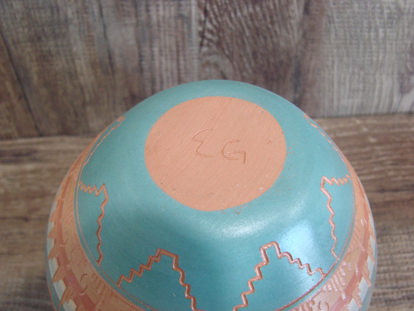 Native American Hand Etched & Hand Painted Pottery - Gilmore