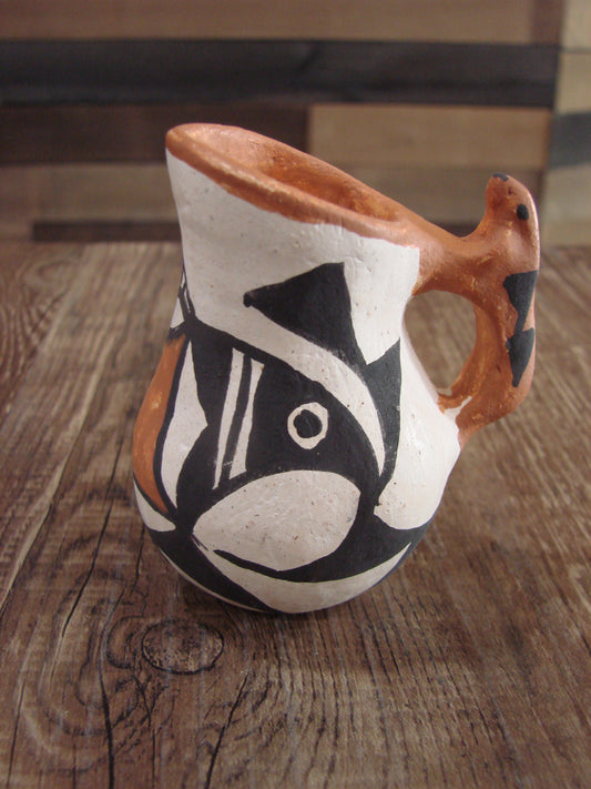 Small Native American Acoma Hand Made Clay Pottery by Leno