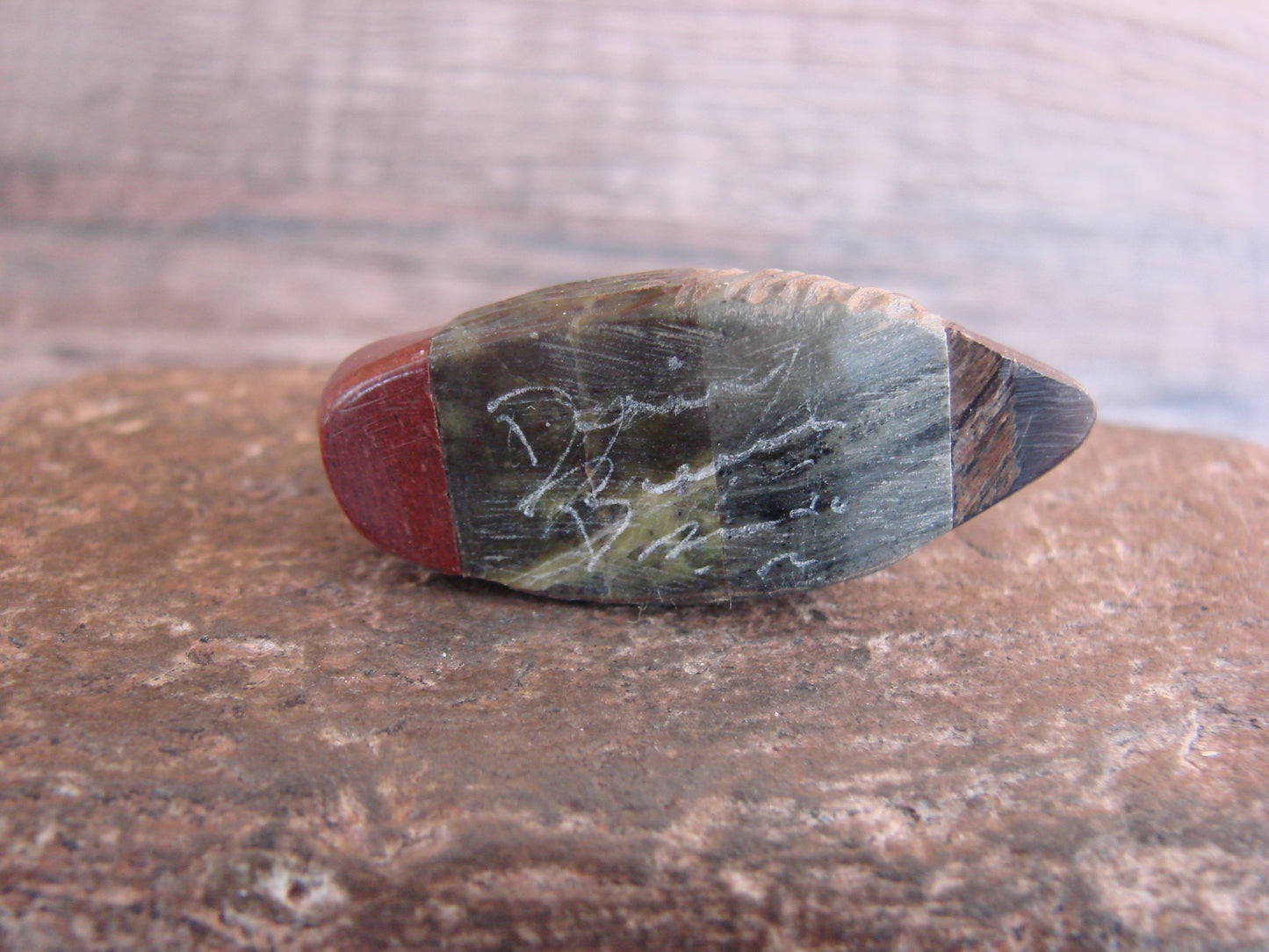 Native American Zuni Hand Carved Duck Fetish - Boone