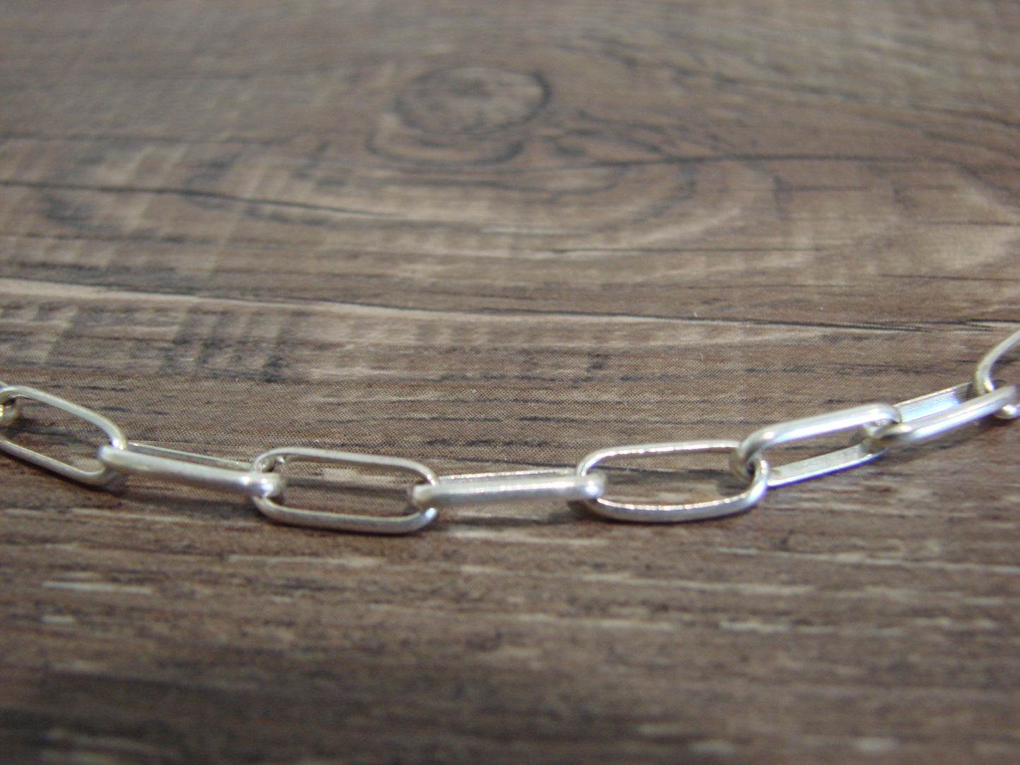 Native American Sterling Silver 16" Link Chain Link Necklace - Yazzie