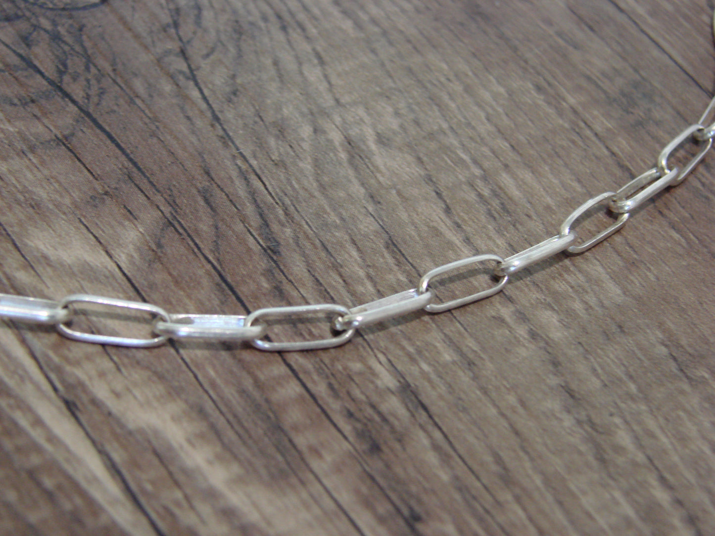 Native American Sterling Silver 16" Link Chain Link Necklace - Yazzie