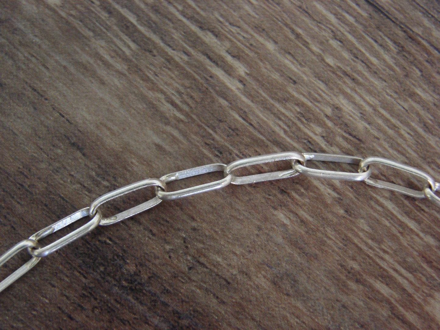 Native American Sterling Silver 16" Link Chain Link Necklace - Yazzie