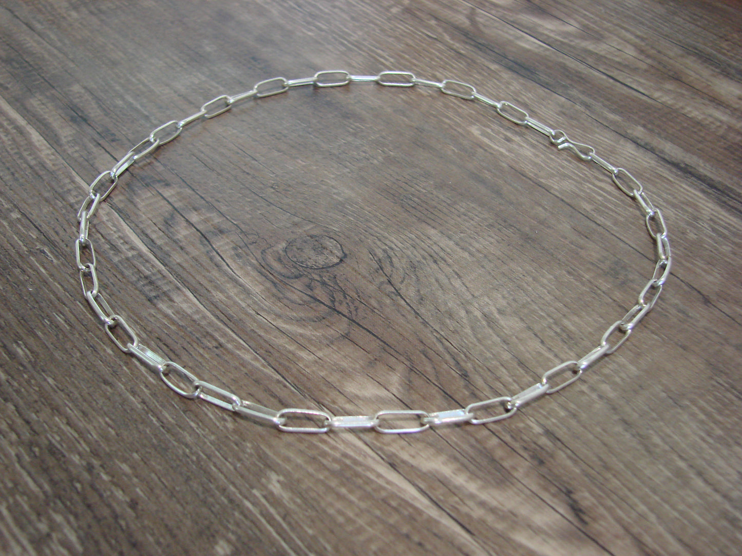 Native American Sterling Silver 16" Link Chain Link Necklace - Yazzie