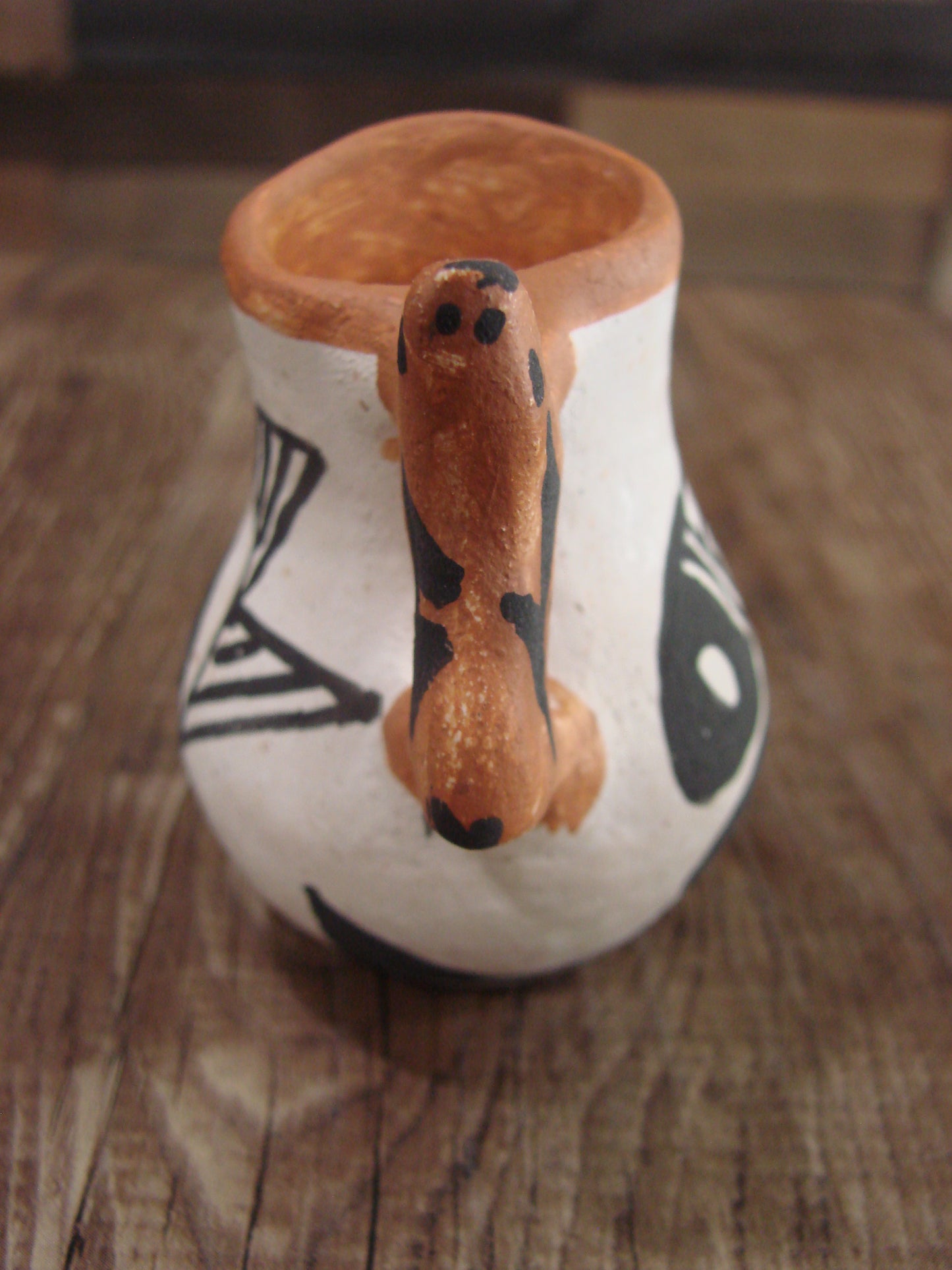 Small Native American Acoma Hand Made Clay Pottery by Leno