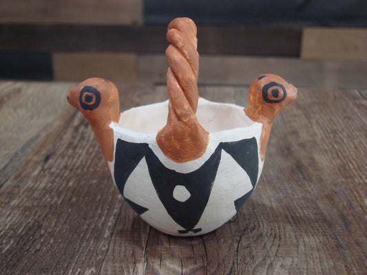 Small Native American Acoma Hand Made Clay Pottery by Leno