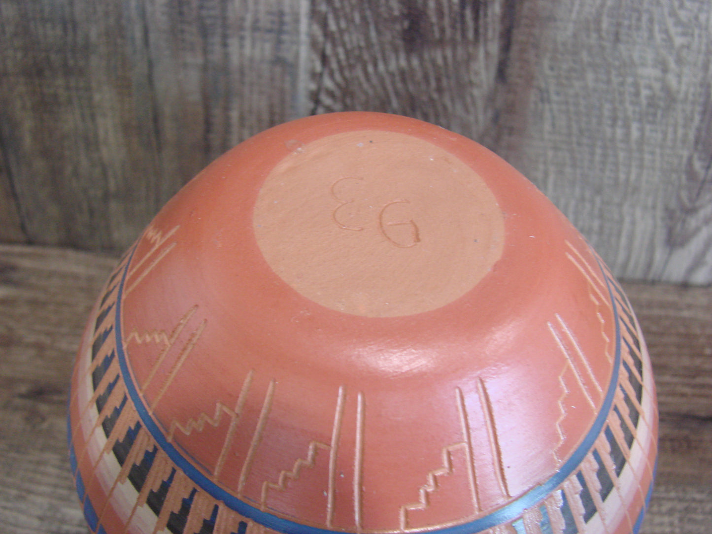 Native American Hand Etched & Hand Painted Pottery - Gilmore