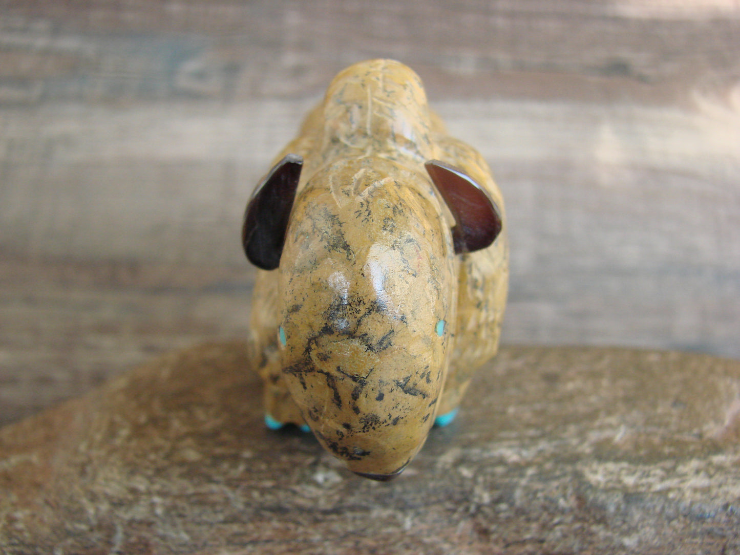 Native American Zuni Indian Jasper Buffalo Fetish by Leekya