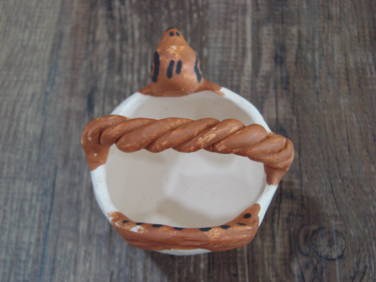 Small Native American Acoma Hand Made Clay Pottery by Leno