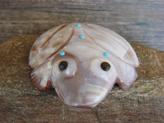 Native American Zuni Indian Shell Frog Fetish by Lunasee