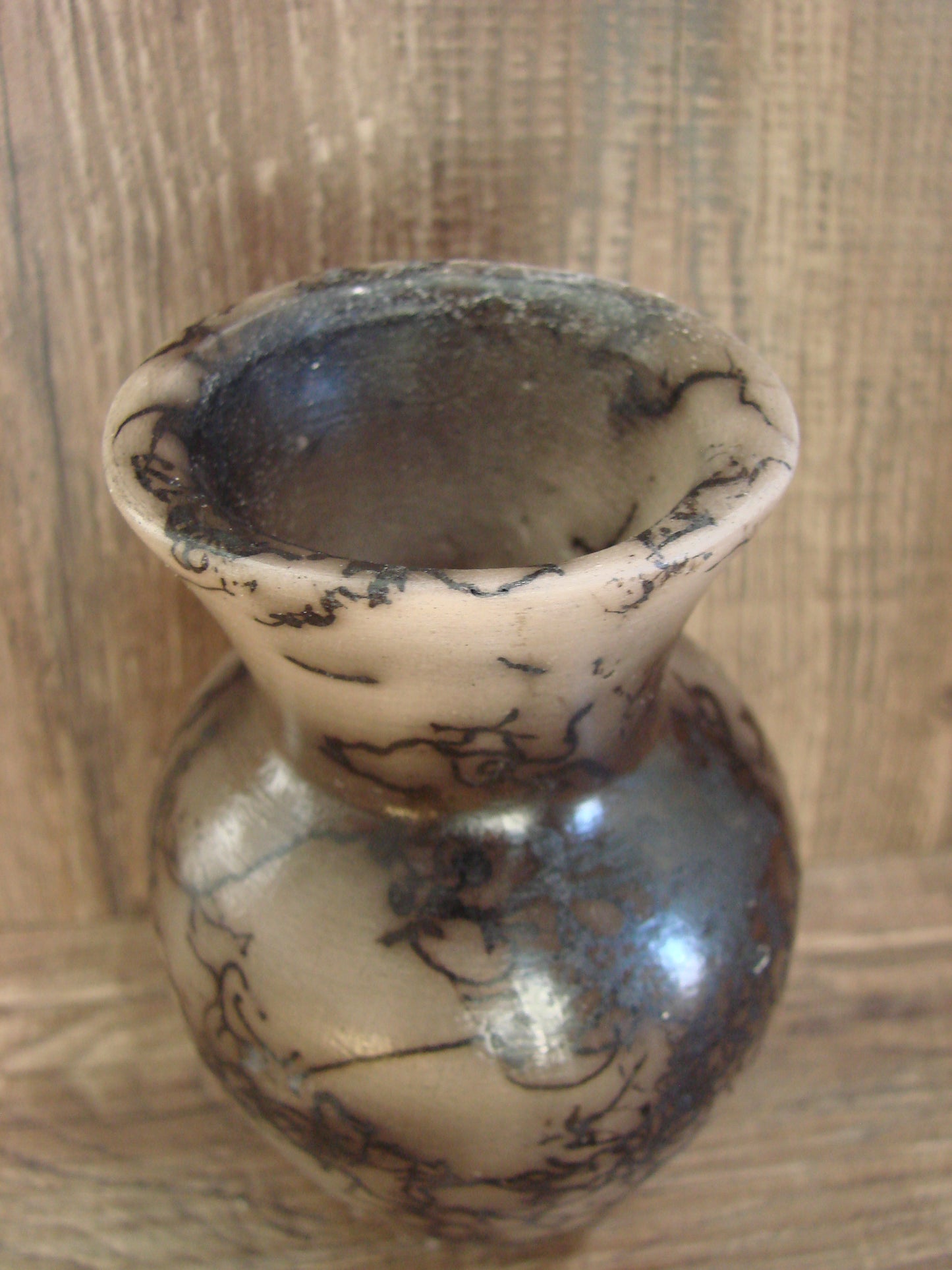 Native American Navajo Indian Horse Hair Pottery by Vail