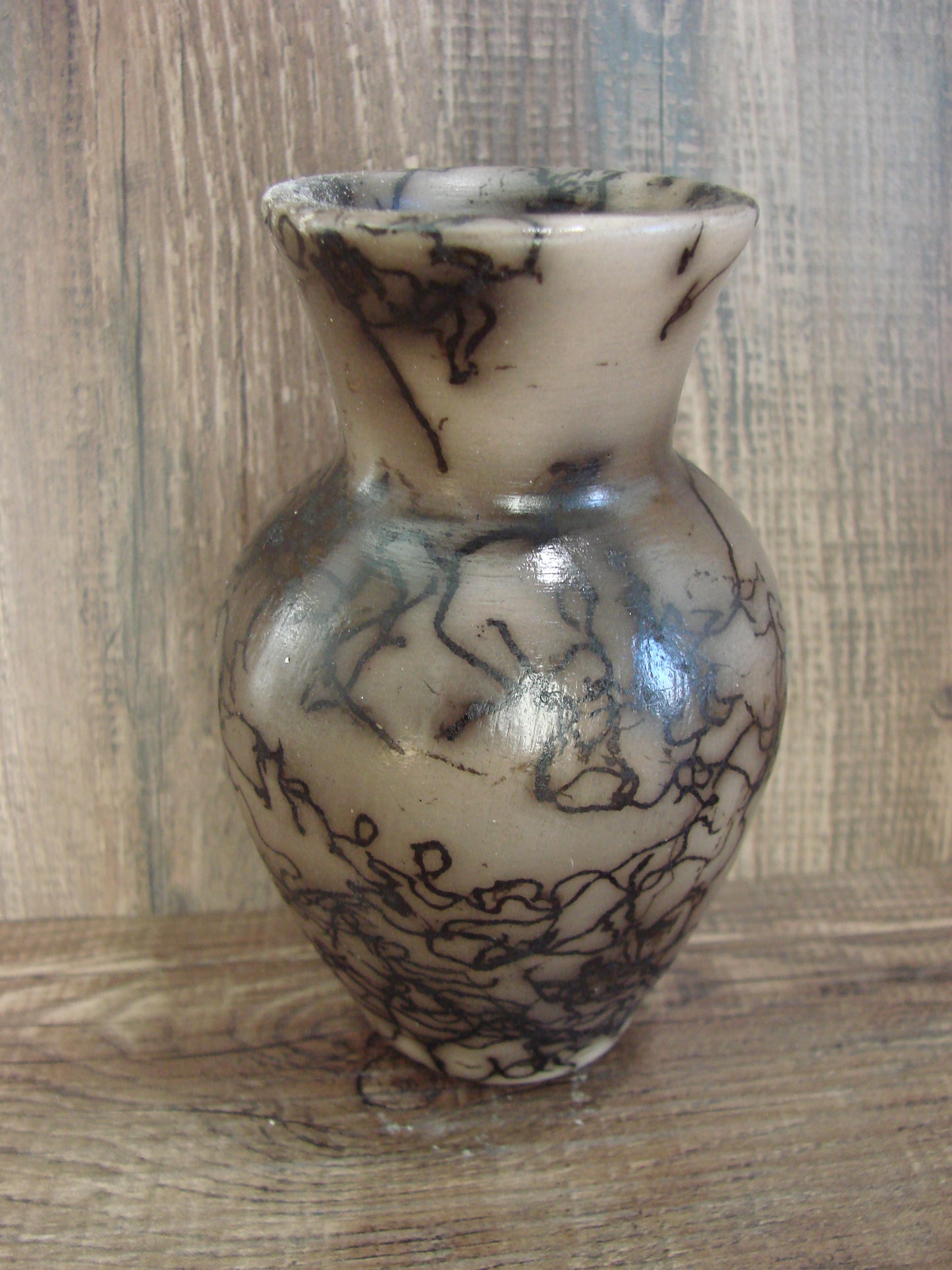 Native American Navajo Indian Horse Hair Pottery by Vail