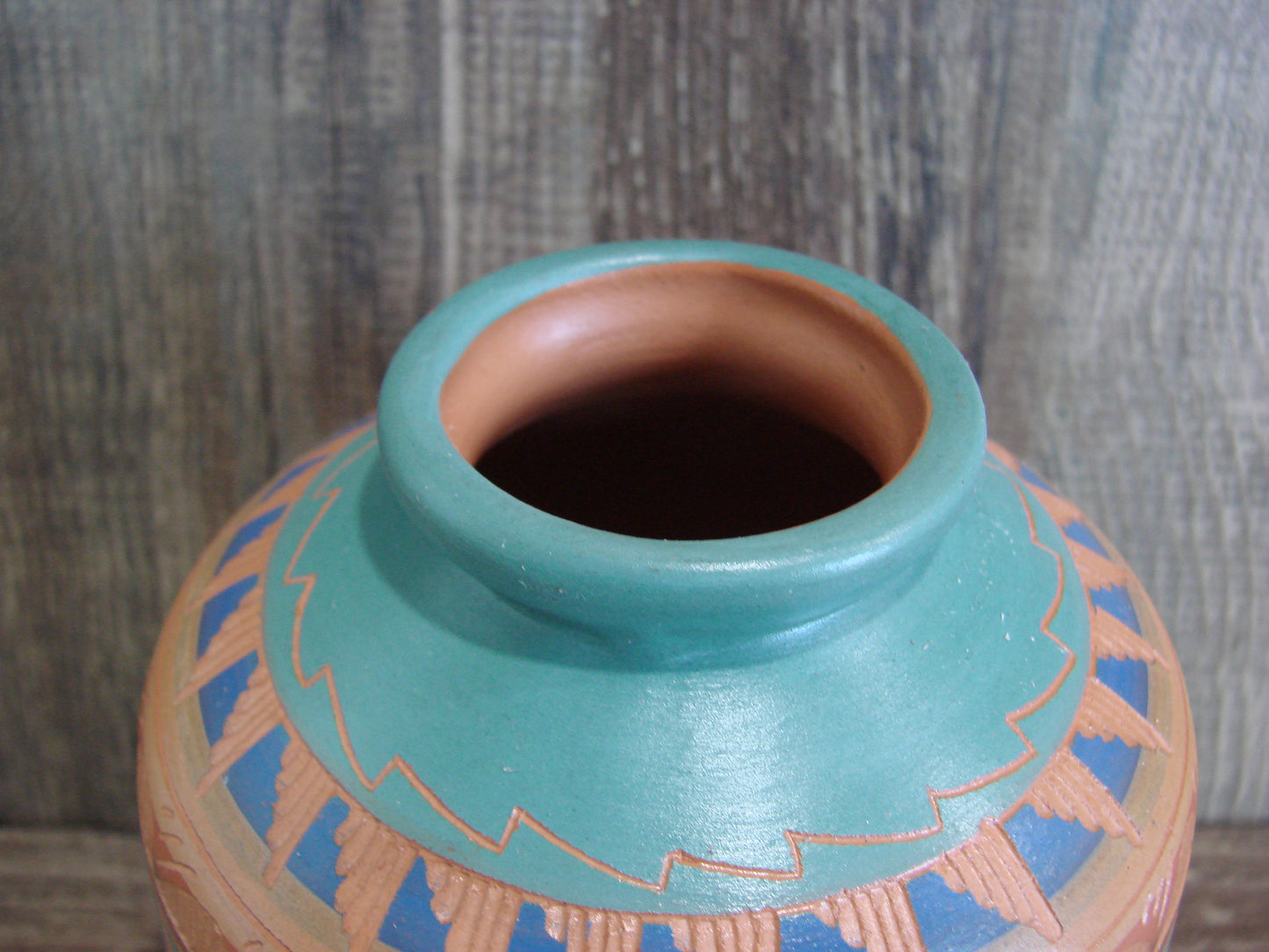 Native American Hand Etched & Hand Painted Pottery - Gilmore