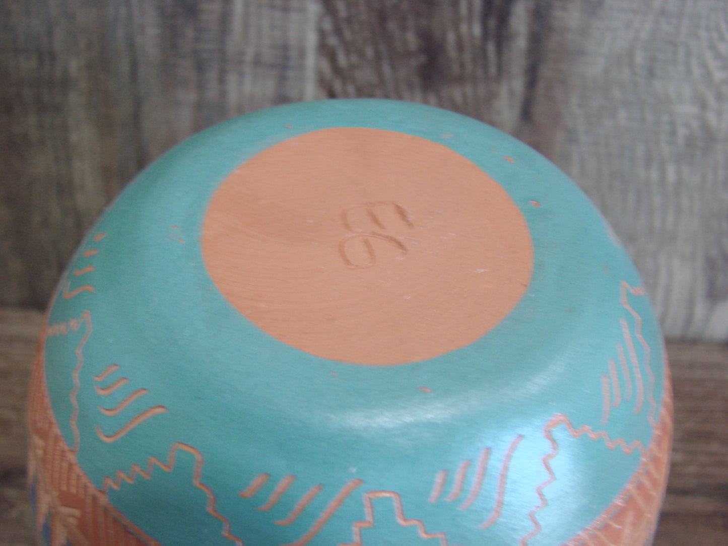 Native American Hand Etched & Hand Painted Pottery - Gilmore