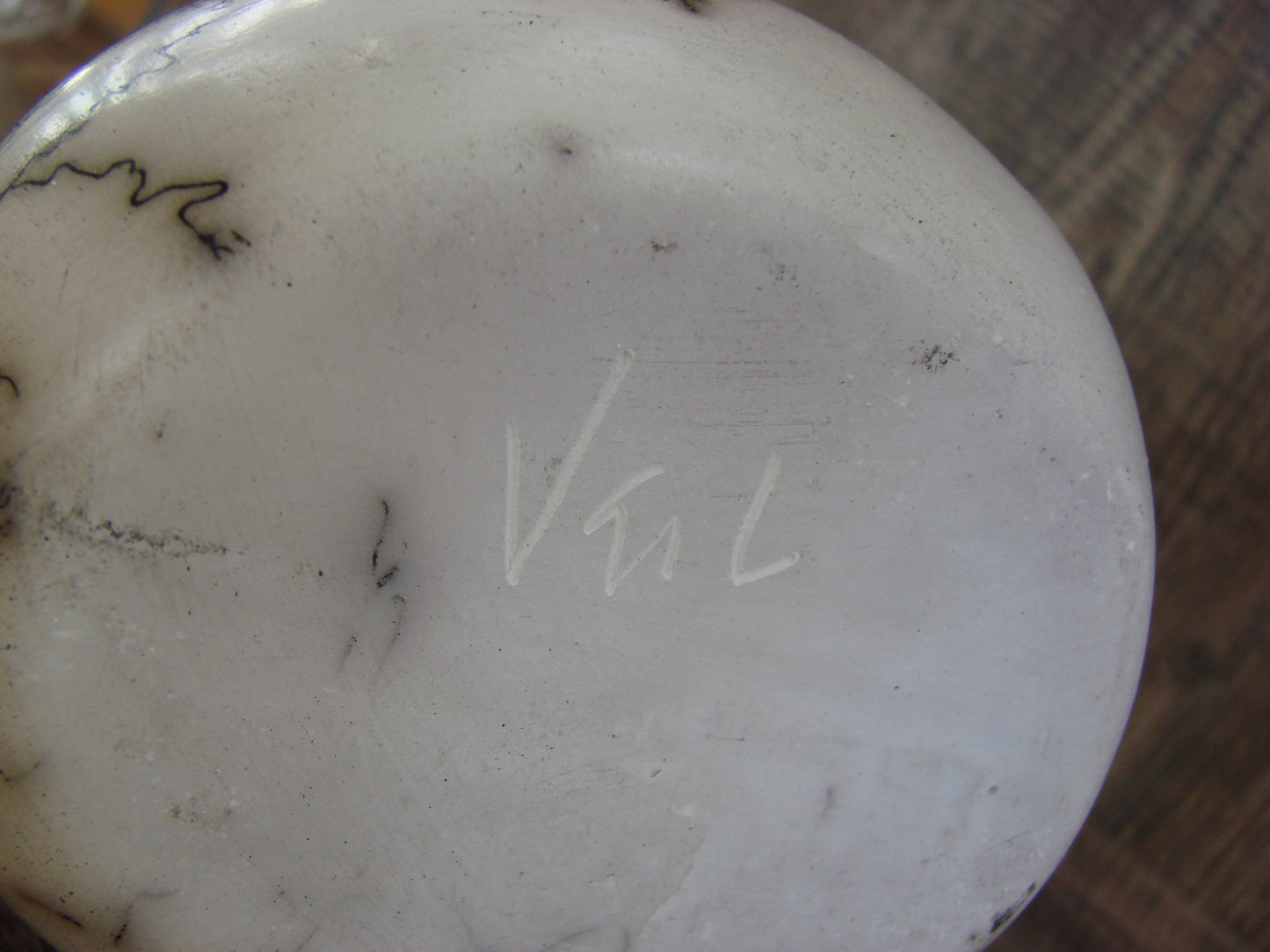 Small Native American Horse Hair Wedding Vase Pottery by Vail