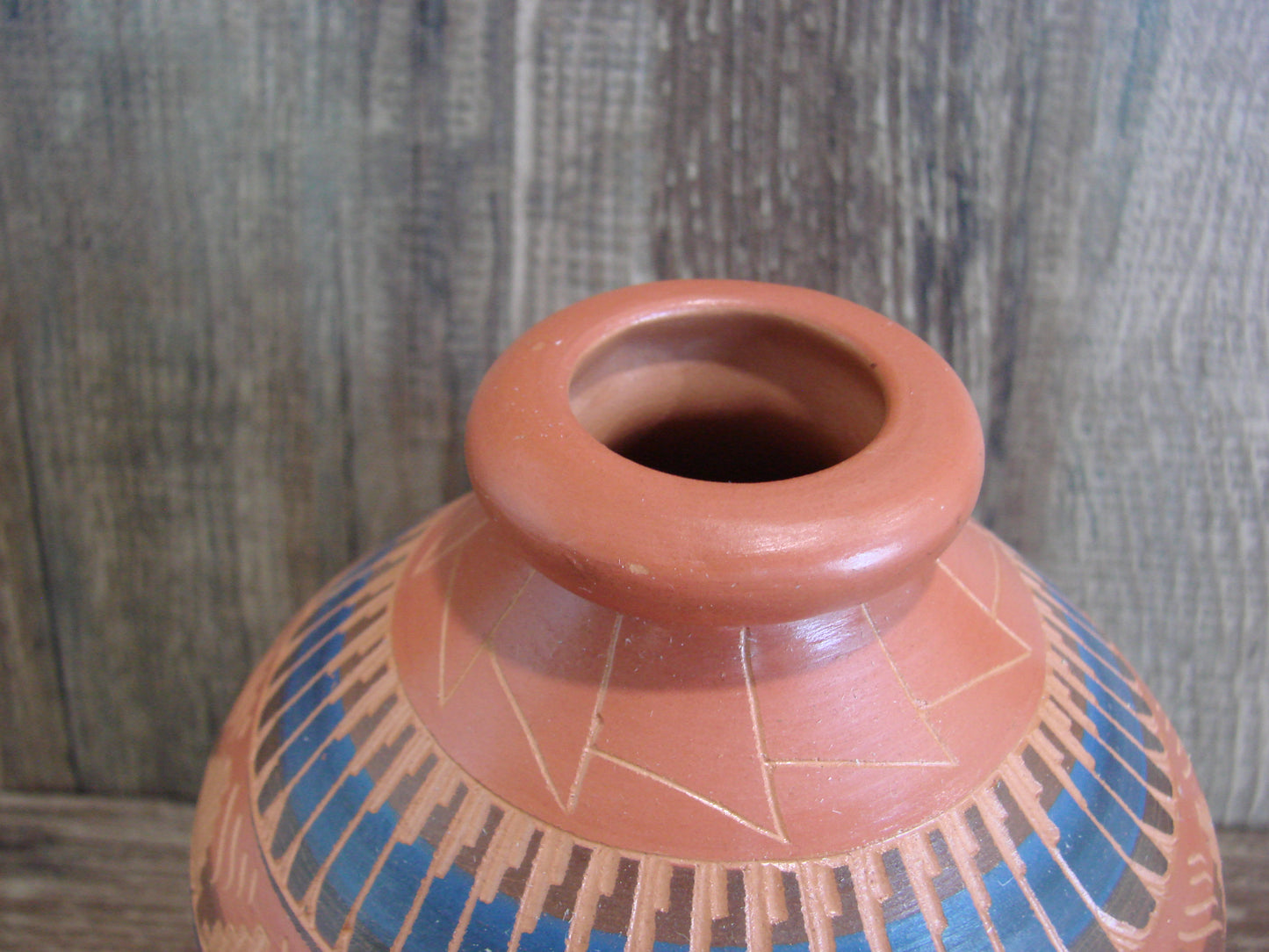 Native American Hand Etched & Hand Painted Pottery - Gilmore