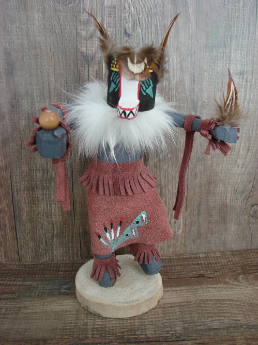 Native American Badger Kachina Dancer Signed Wheeler
