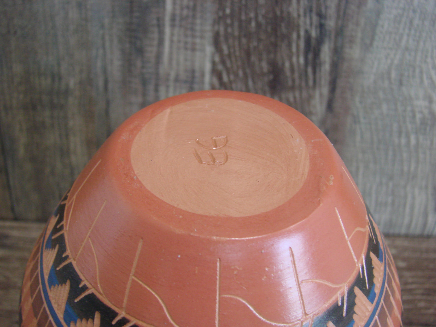 Native American Hand Etched & Hand Painted Pottery - Gilmore