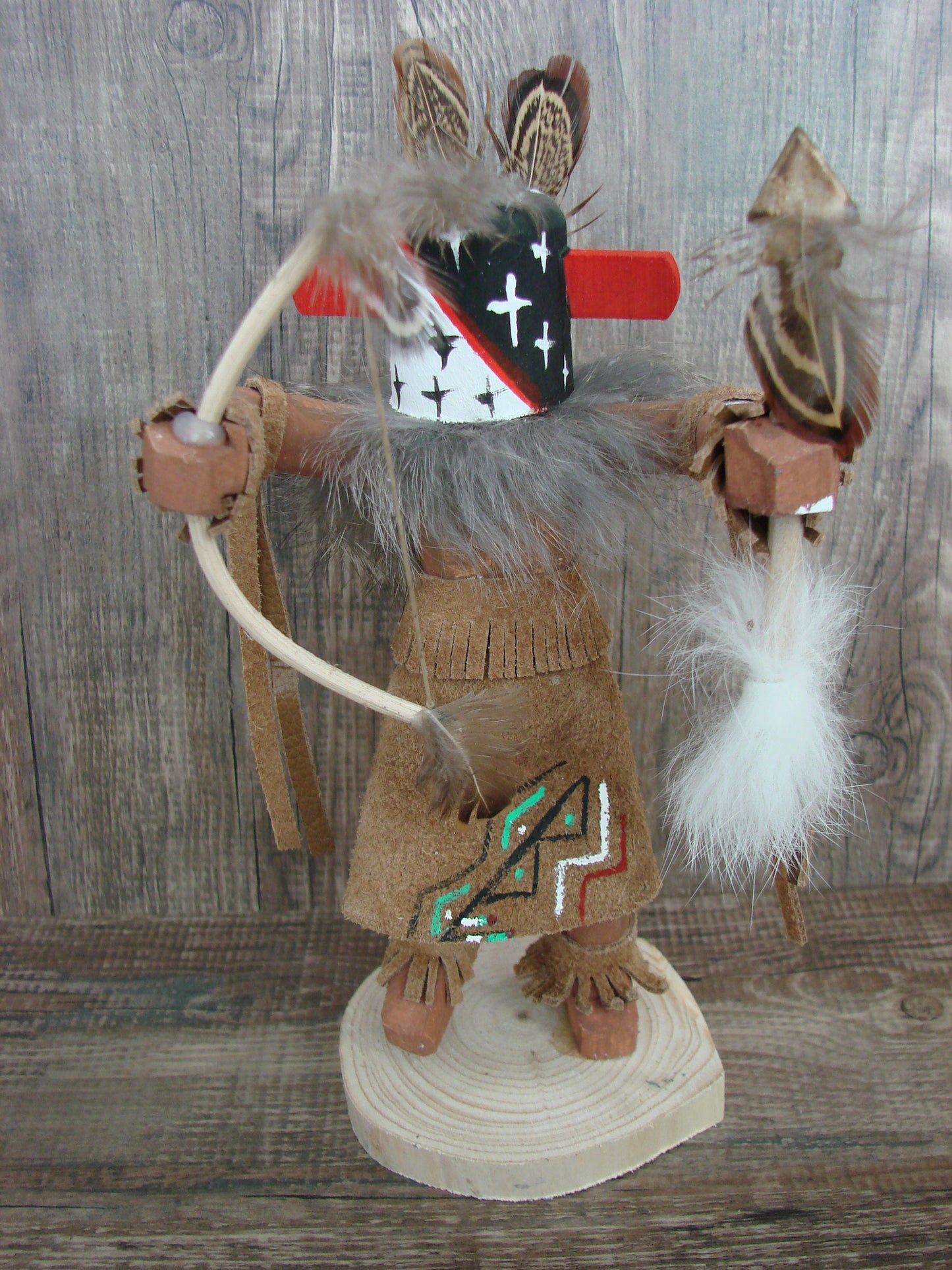 Native American Warrior Kachina Dancer Signed Wheeler
