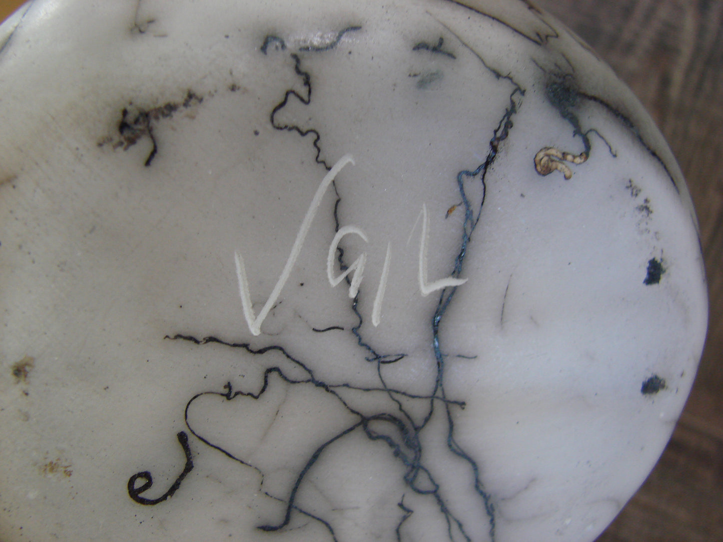 Small Native American Horse Hair Wedding Vase Pottery by Vail