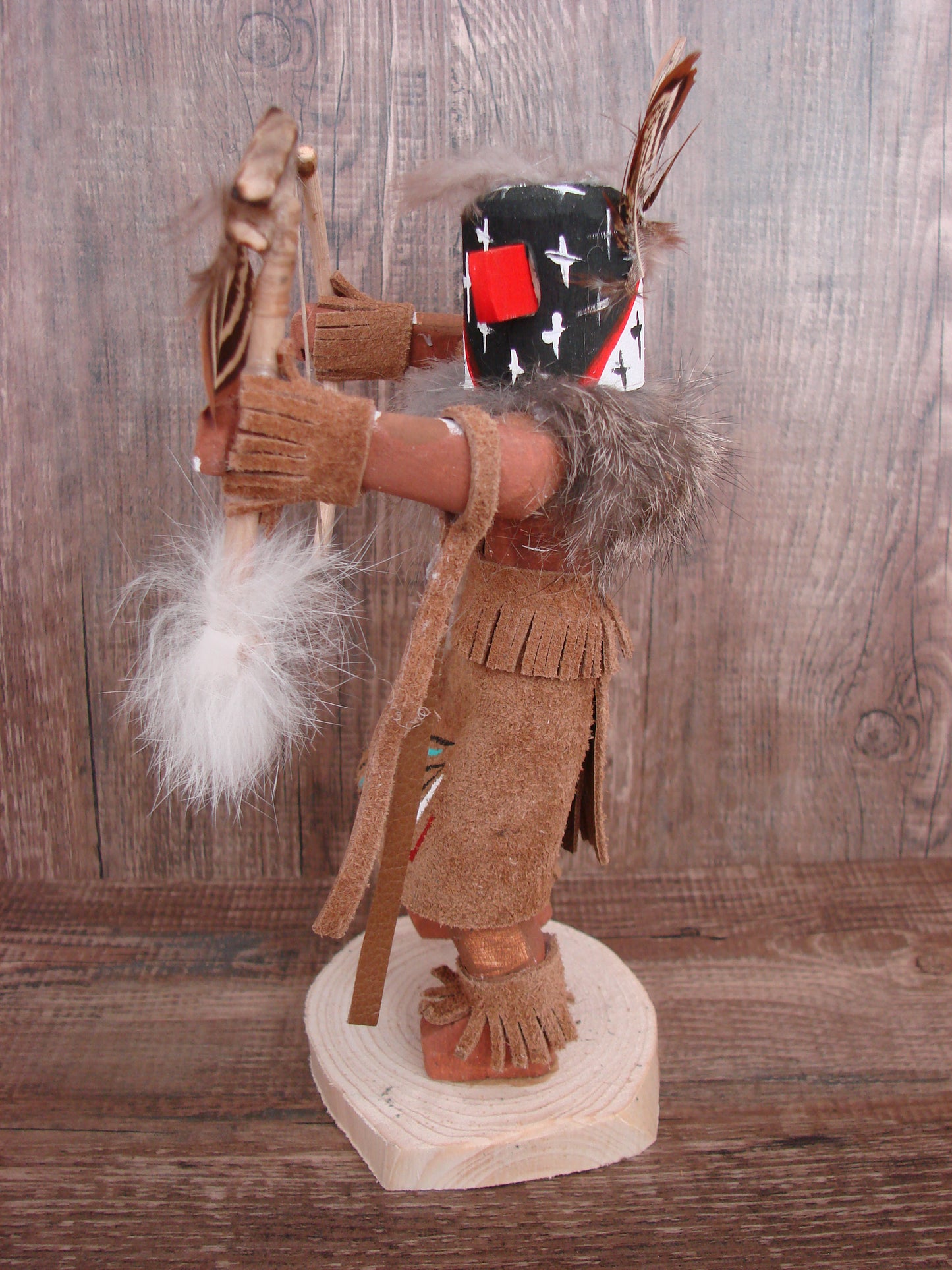 Native American Warrior Kachina Dancer Signed Wheeler