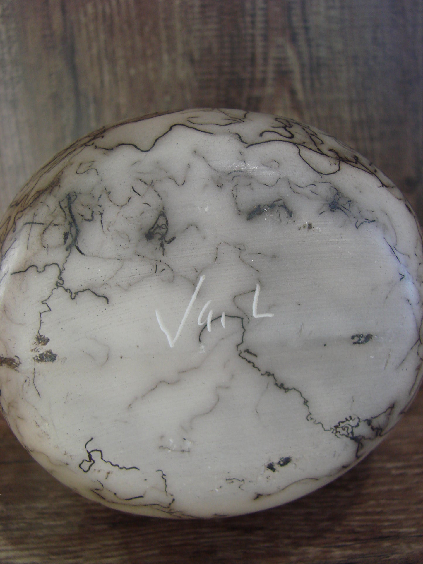 Small Native American Horse Hair Wedding Vase Pottery by Vail