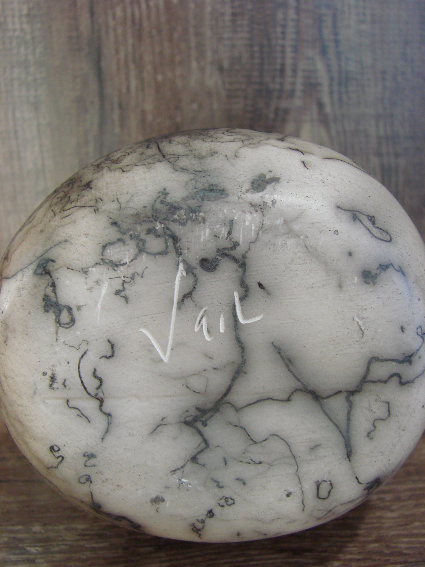 Small Native American Horse Hair Wedding Vase Pottery by Vail