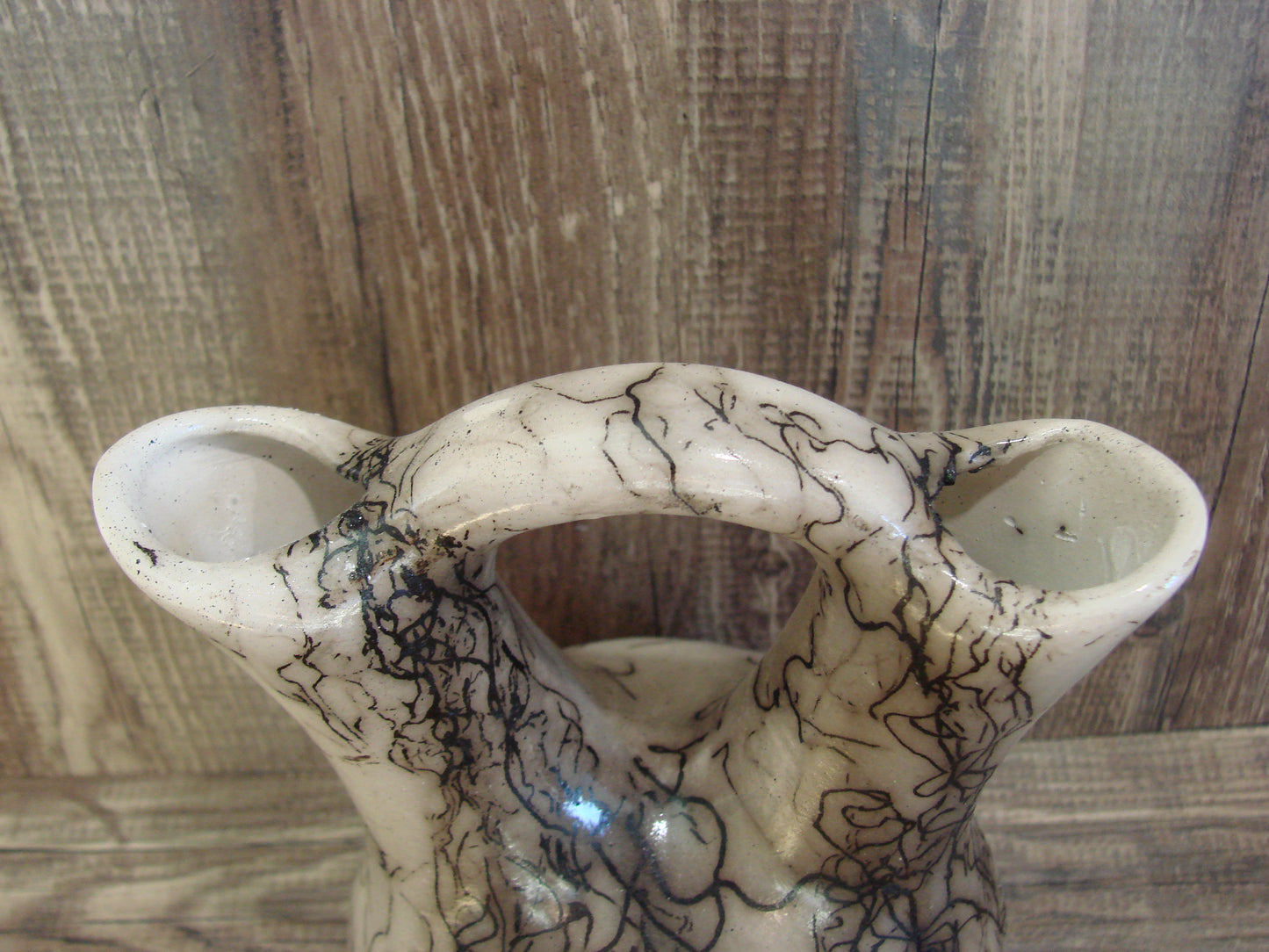 Small Native American Horse Hair Wedding Vase Pottery by Vail