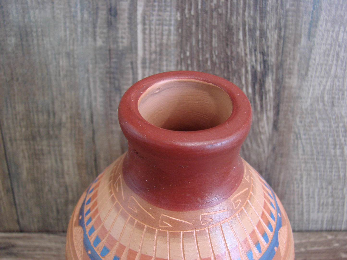 Native American Hand Etched & Hand Painted Pottery - Gilmore
