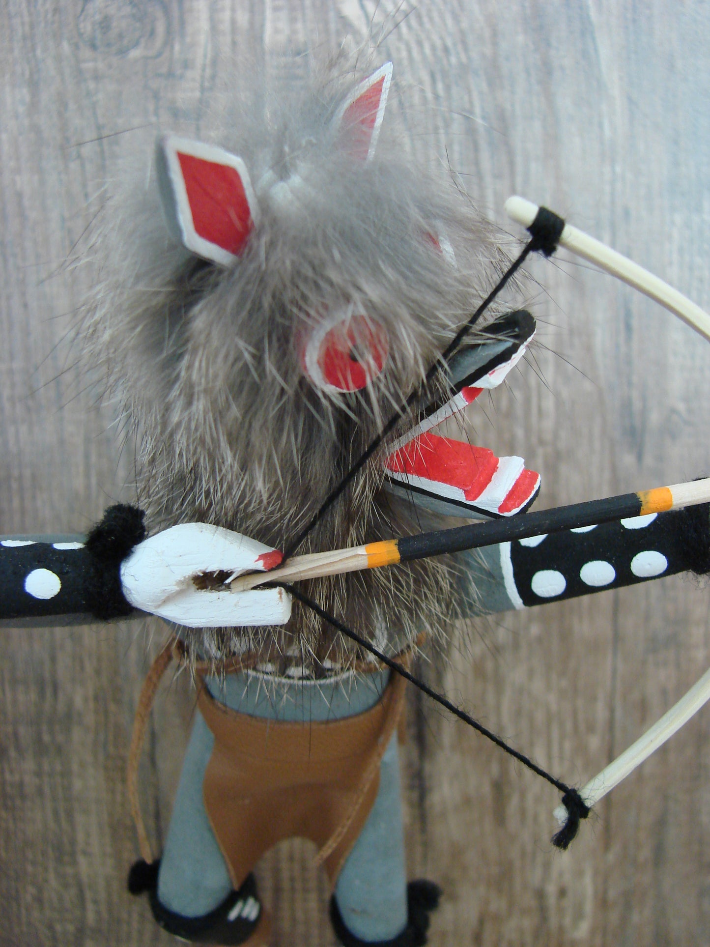 Native American Navajo Wolf Kachina Dancer by LMS
