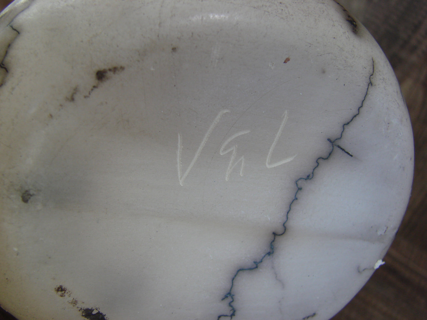 Small Native American Horse Hair Wedding Vase Pottery by Vail