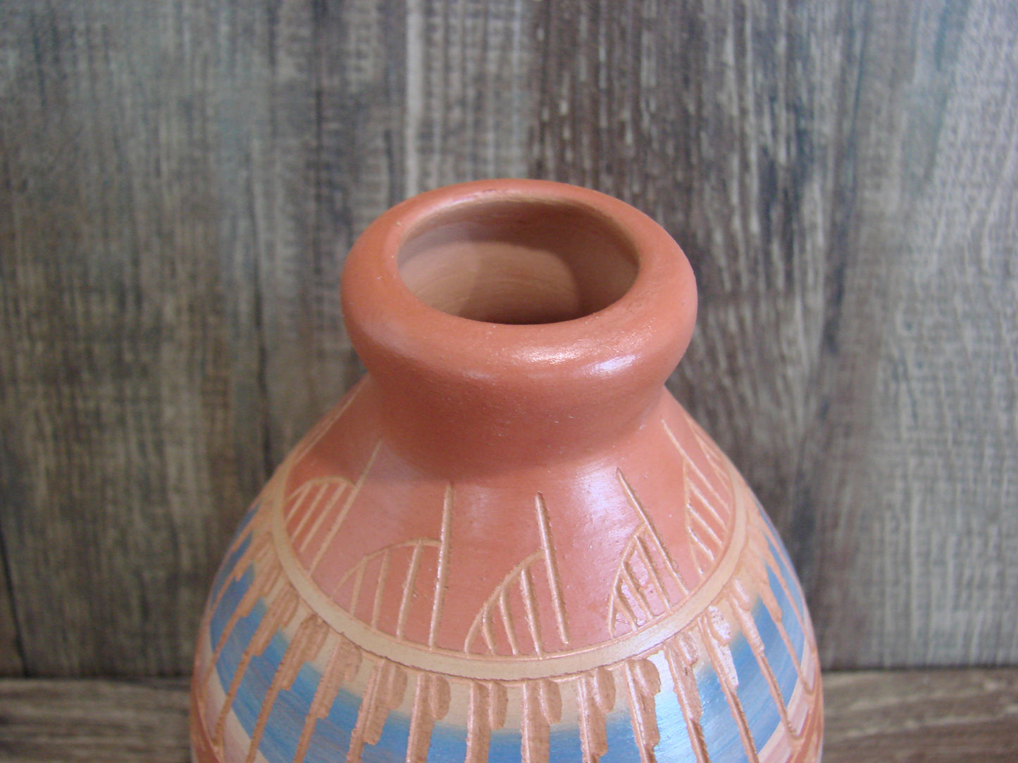 Native American Hand Etched & Hand Painted Pottery - Gilmore