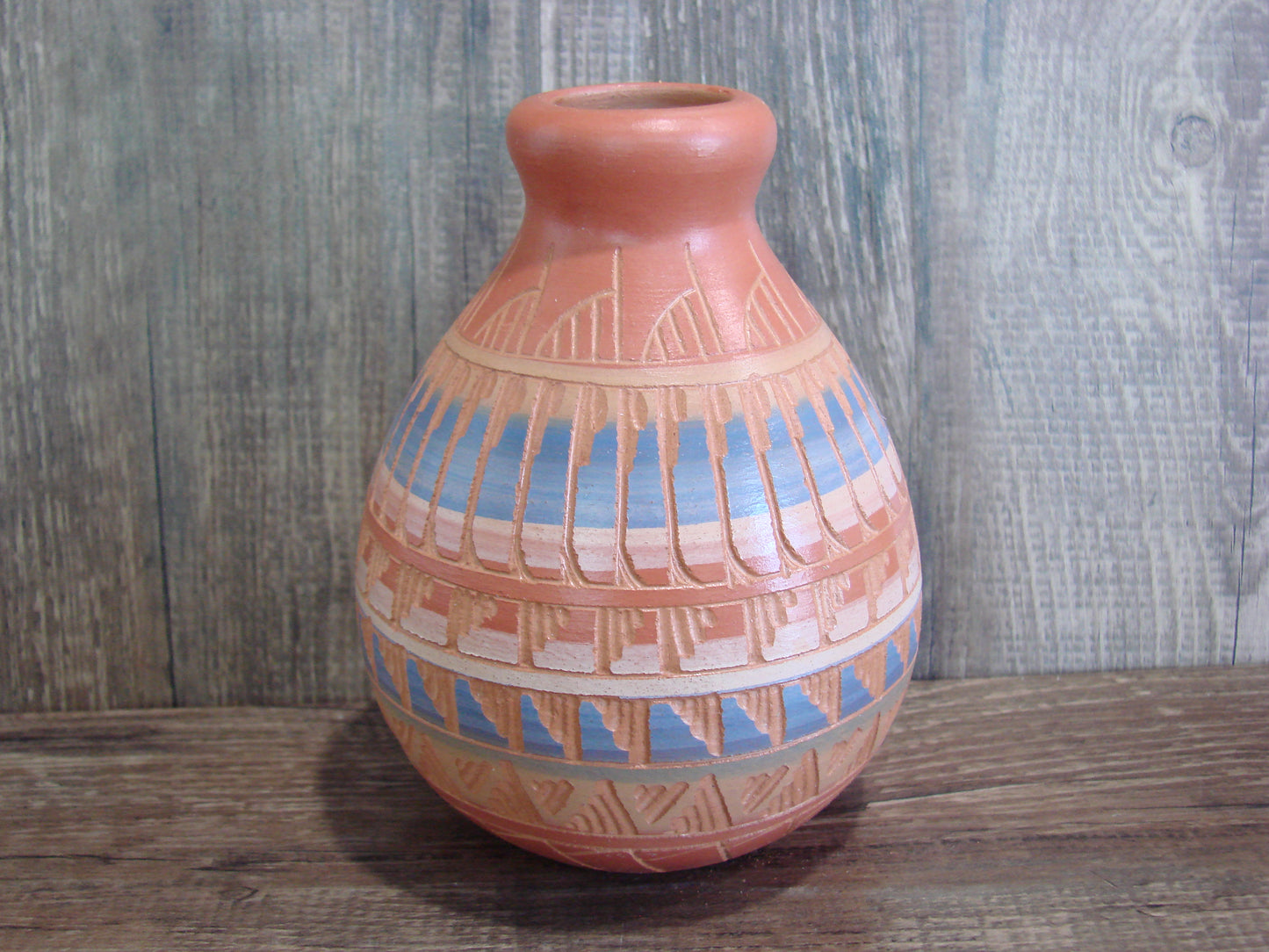 Native American Hand Etched & Hand Painted Pottery - Gilmore