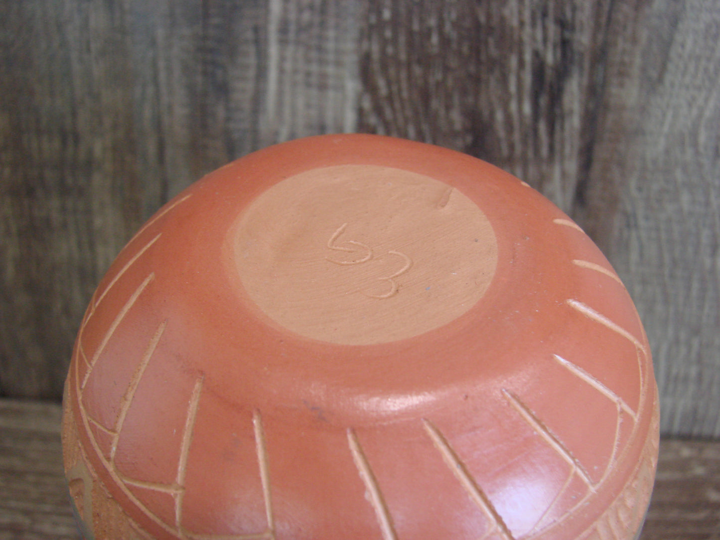 Native American Hand Etched & Hand Painted Pottery - Gilmore