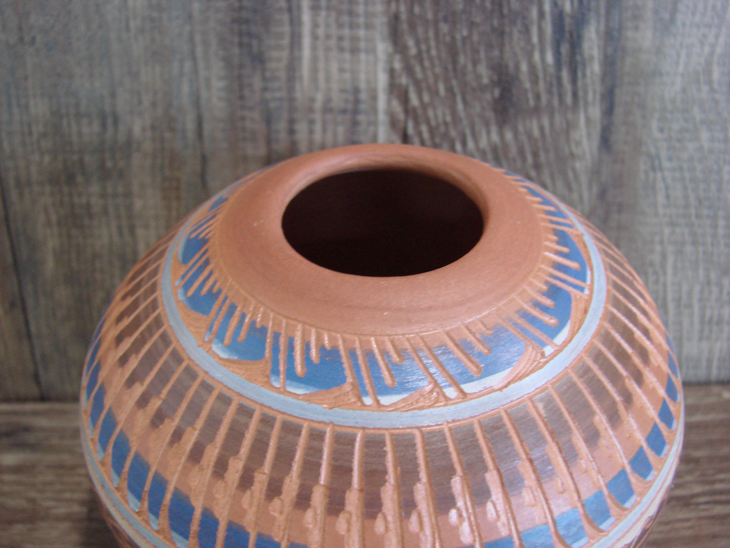 Native American Hand Etched & Hand Painted Pottery - Gilmore