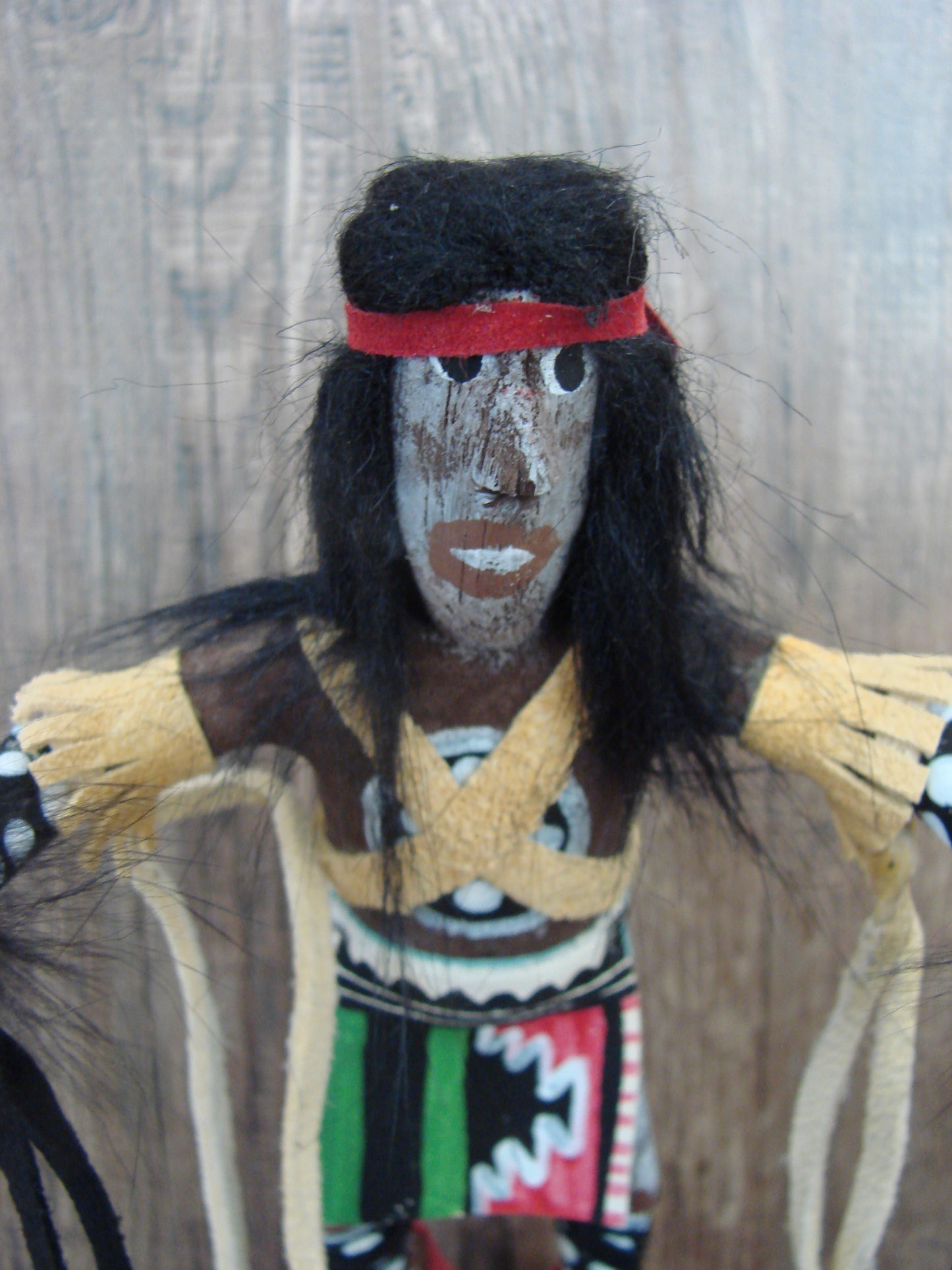 Native American Masked Black Bear Kachina Dancer by RS