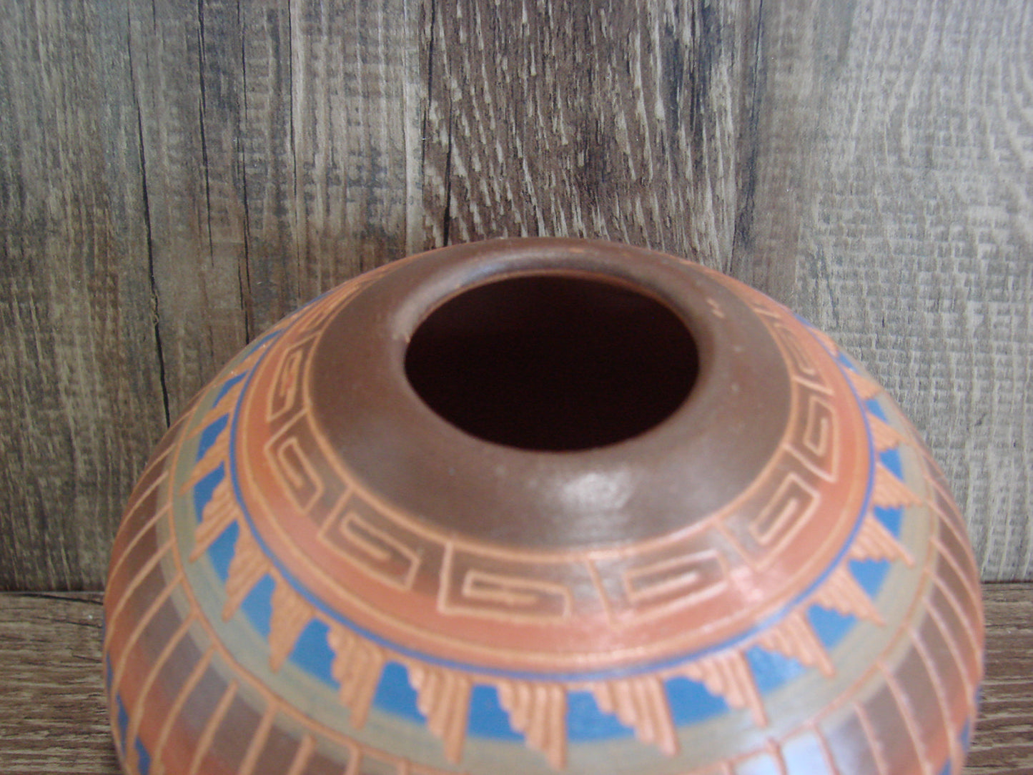 Native American Hand Etched & Hand Painted Pottery - Gilmore