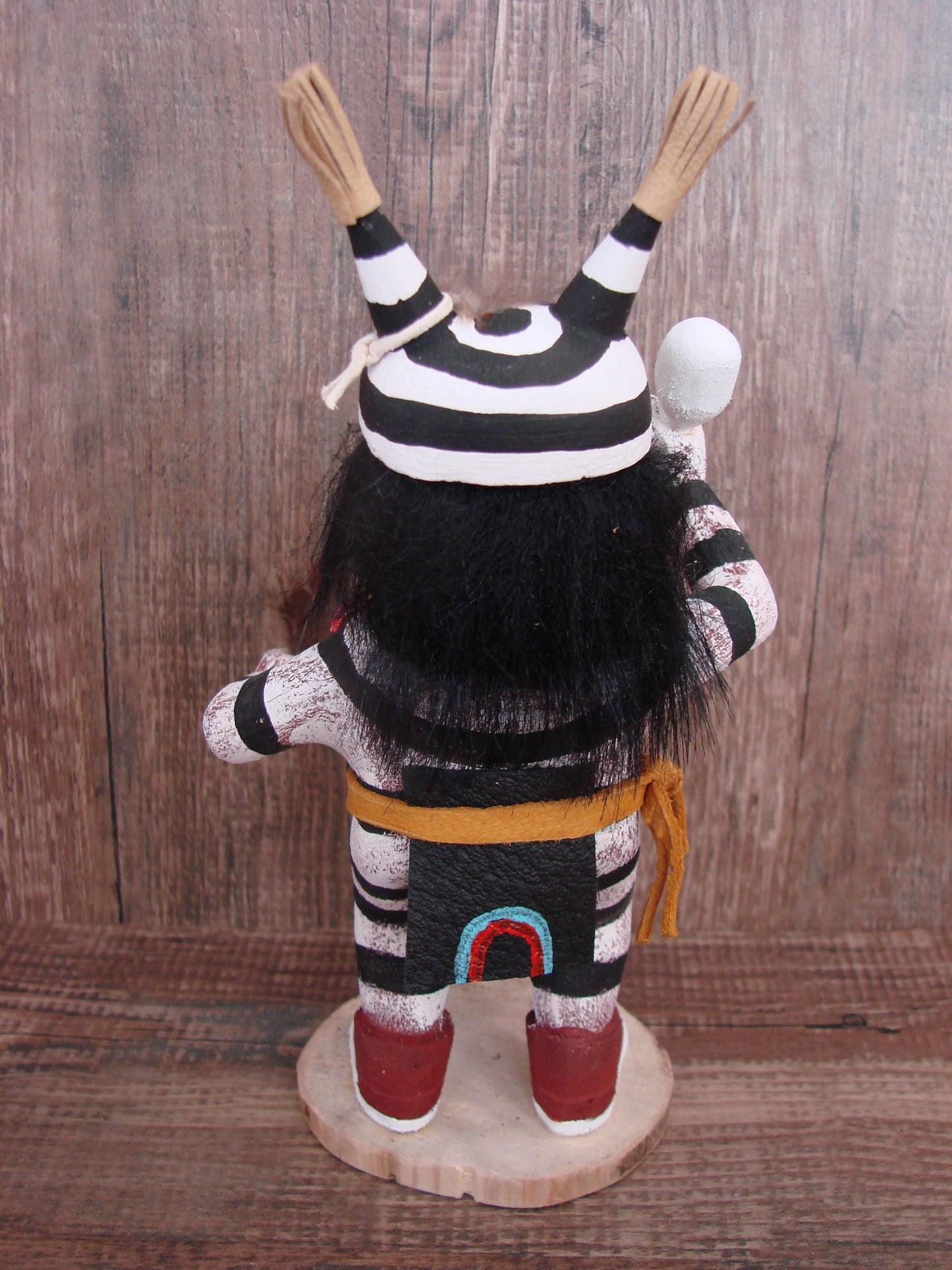 Native American Clown Kachina Dancer Signed Benally