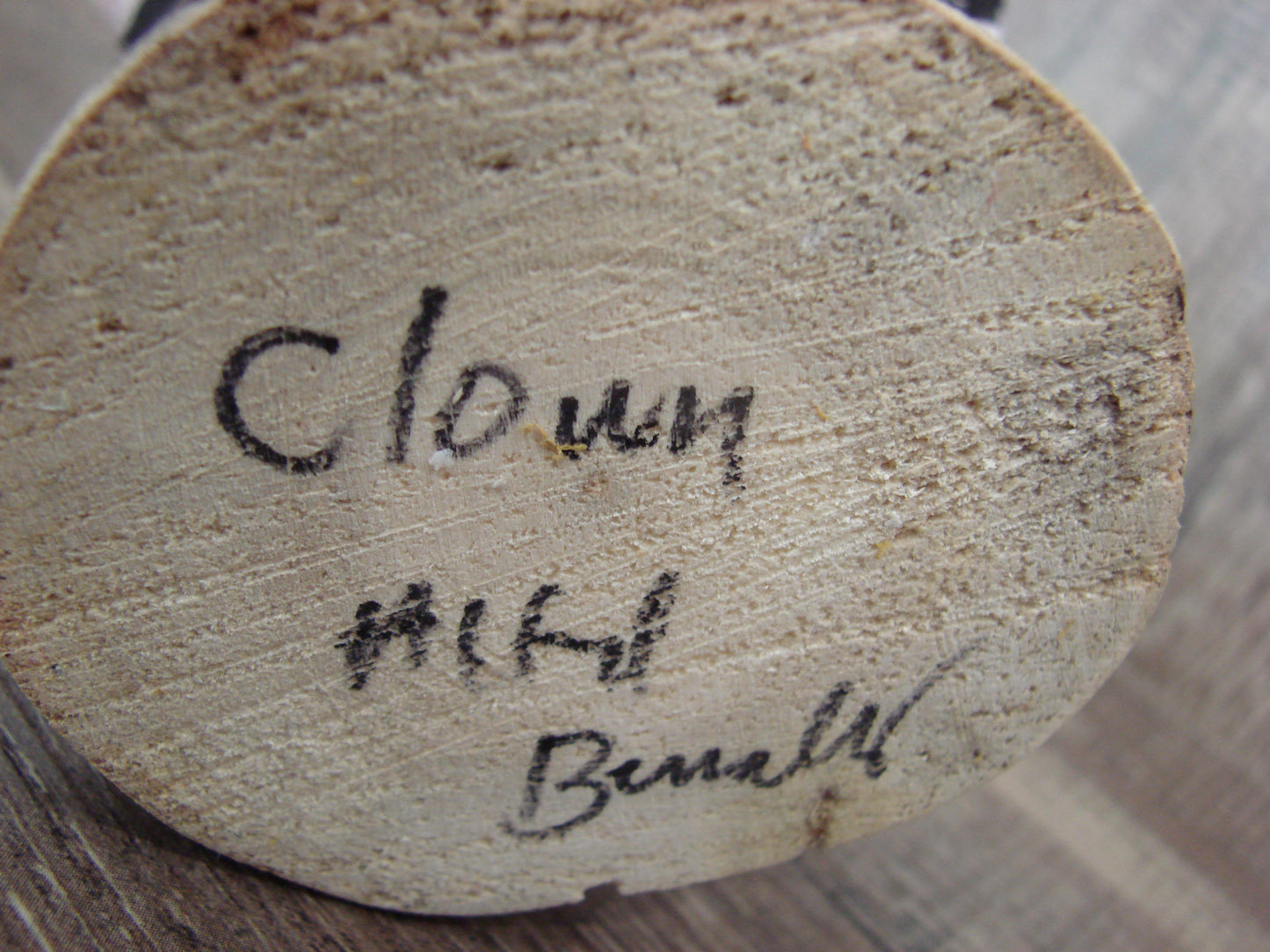 Native American Clown Kachina Dancer Signed Benally