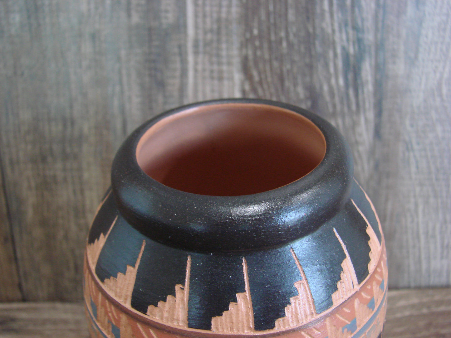 Native American Hand Etched & Hand Painted Pottery - Gilmore