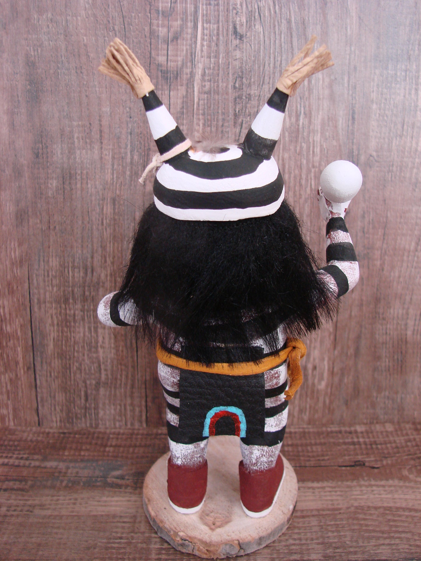Native American Clown Kachina Dancer Signed Benally
