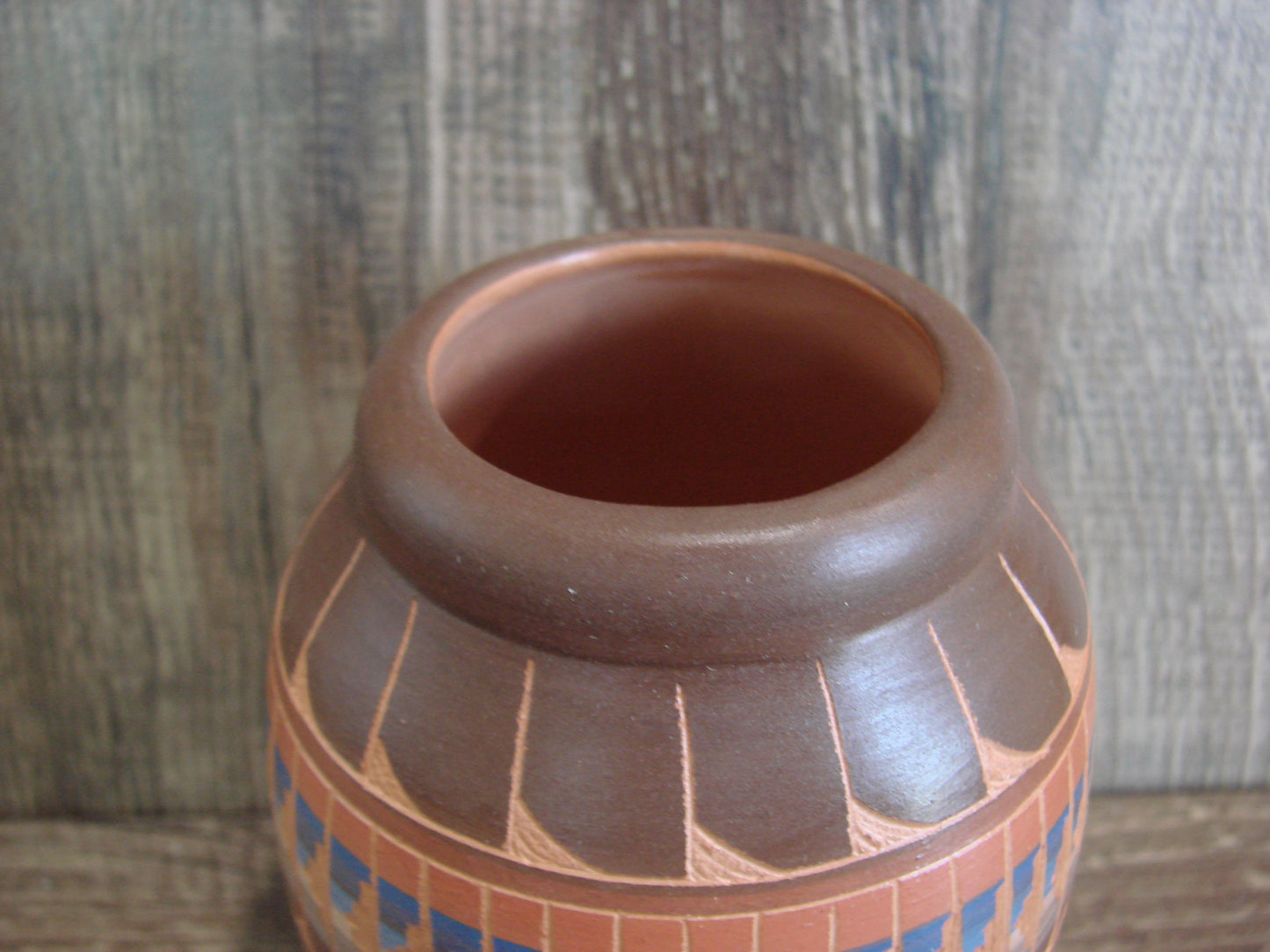 Native American Hand Etched & Hand Painted Pottery - Gilmore