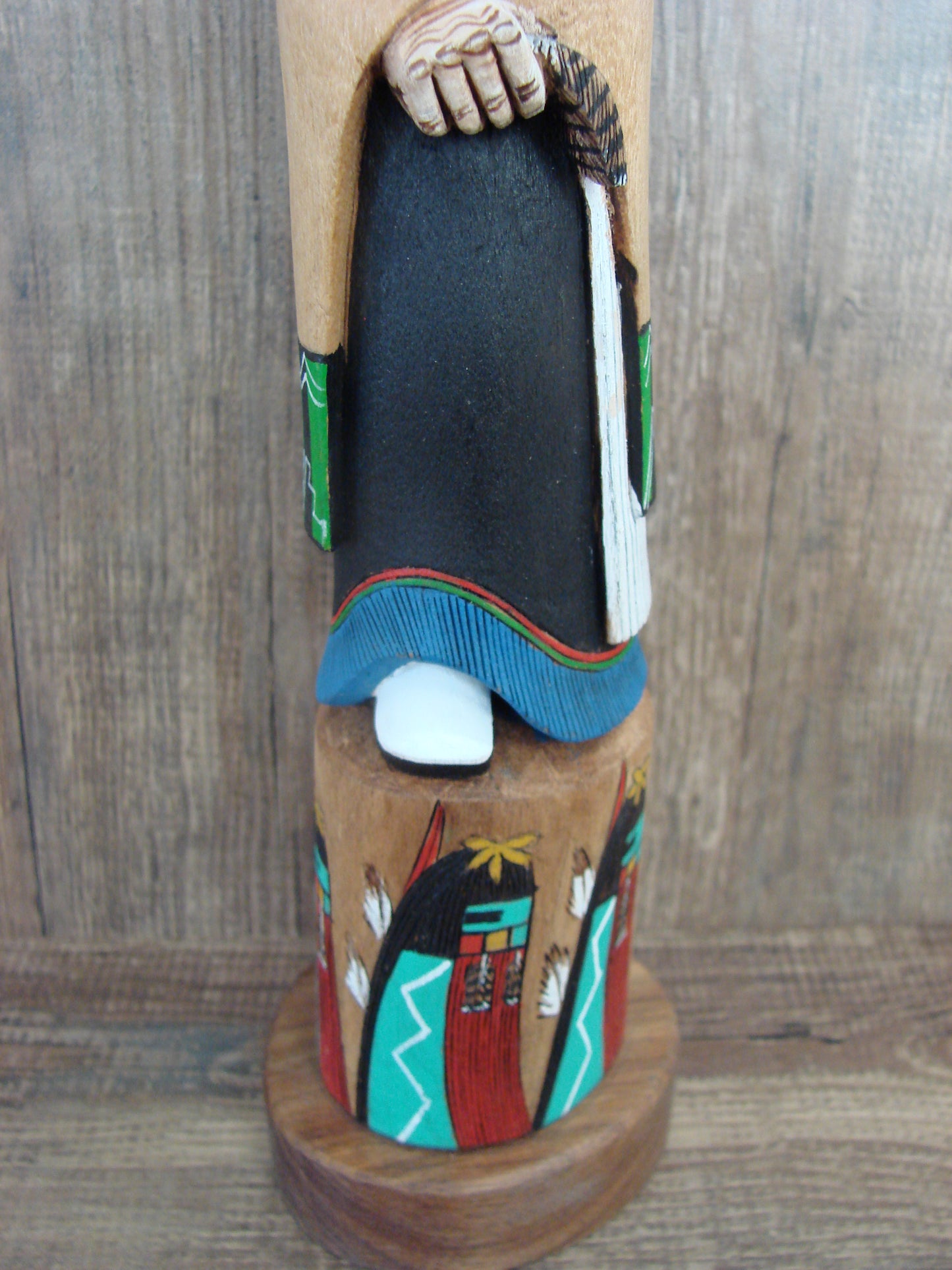 Hopi Indian Hand Carved Long Beard Shalako Kachina Dancer by Wilmer Kaye