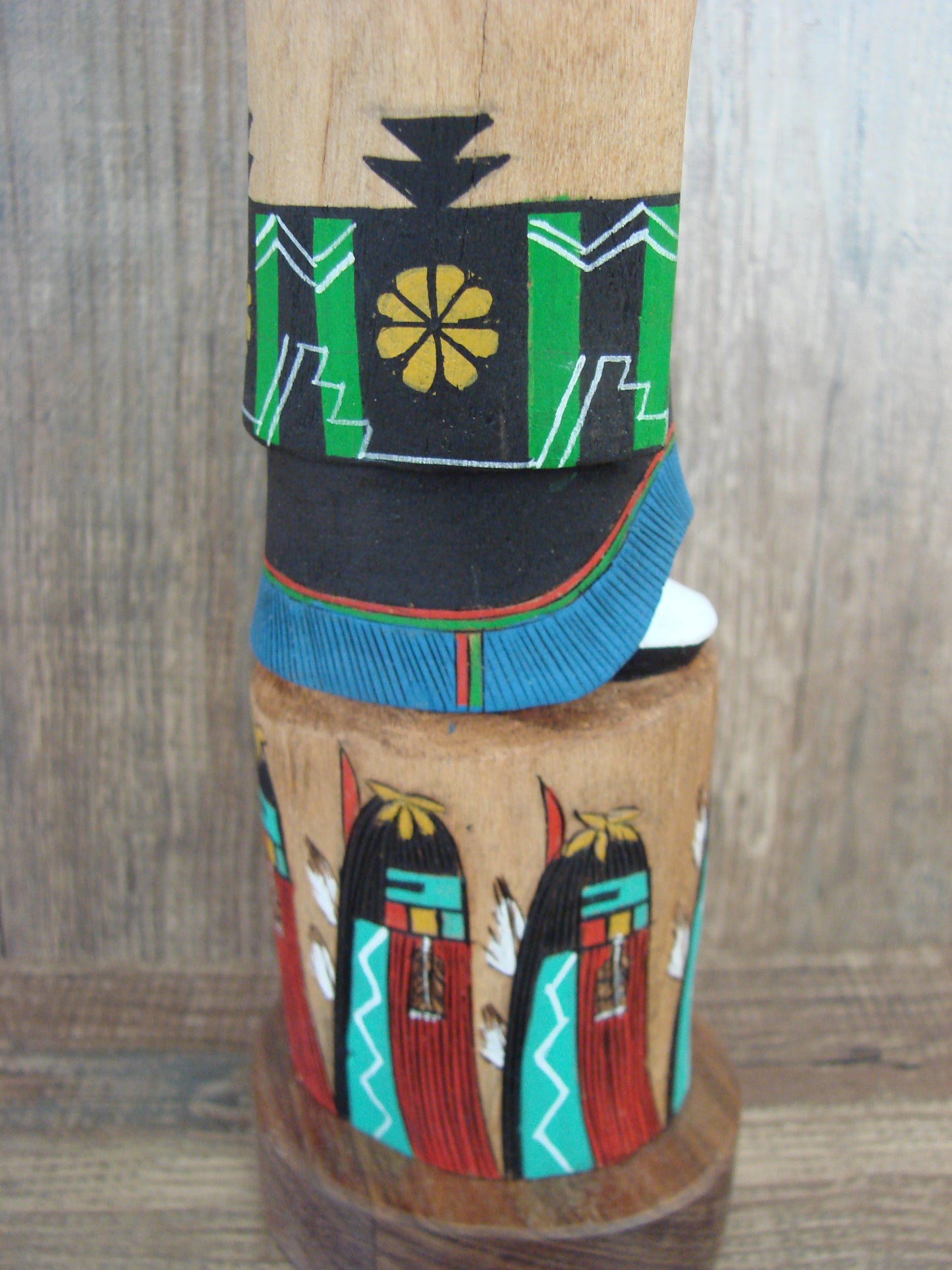 Hopi Indian Hand Carved Long Beard Shalako Kachina Dancer by Wilmer Kaye