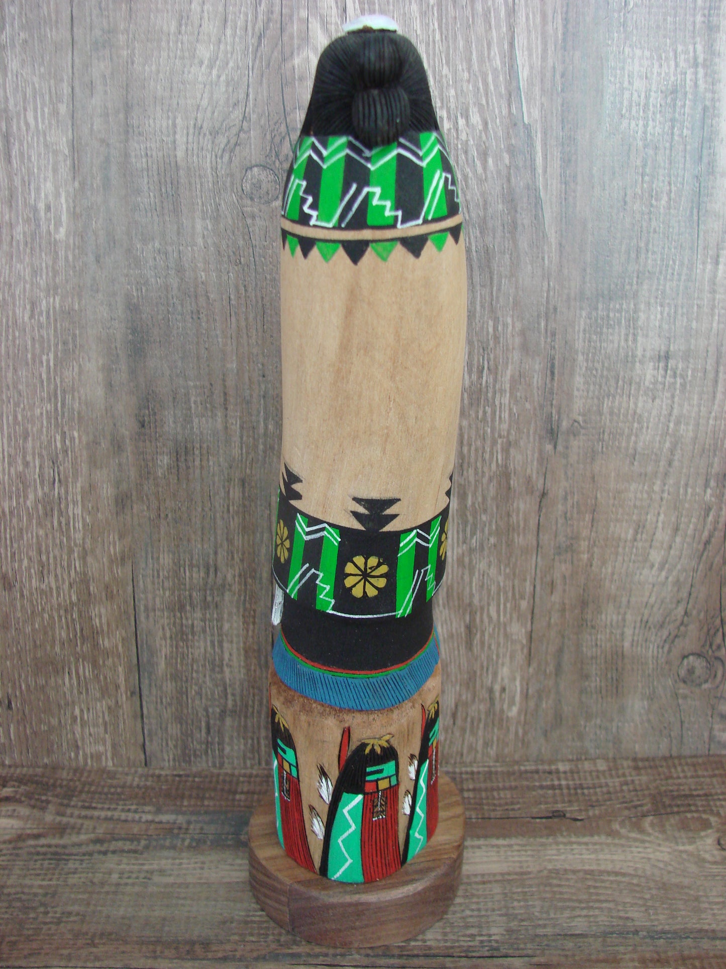 Hopi Indian Hand Carved Long Beard Shalako Kachina Dancer by Wilmer Kaye