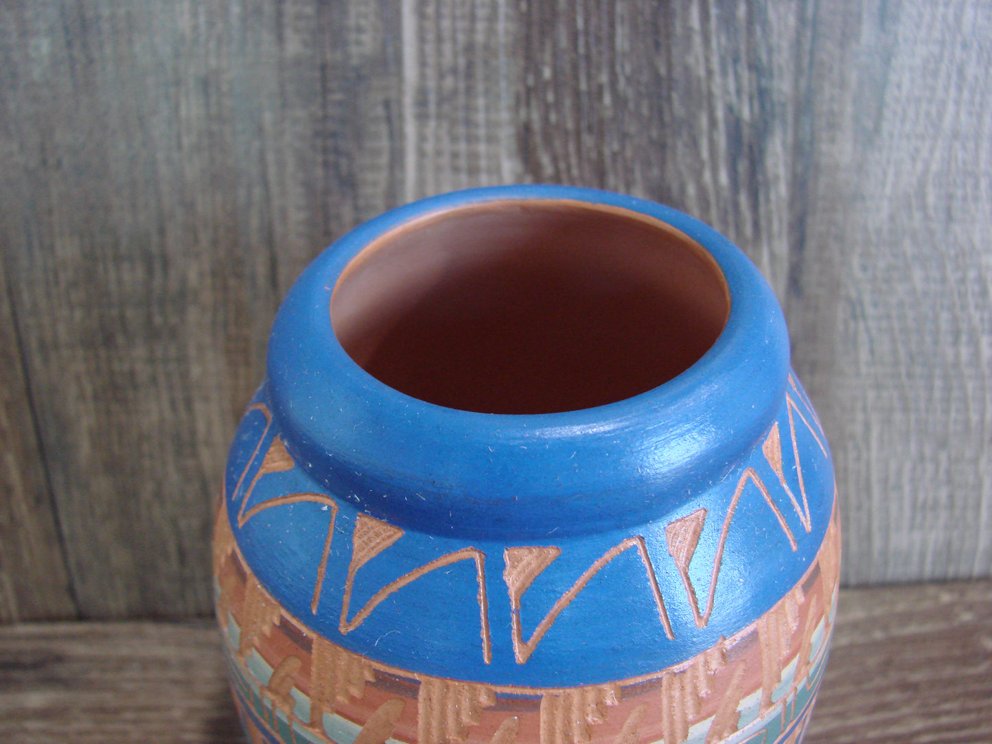 Native American Hand Etched & Hand Painted Pottery - Gilmore
