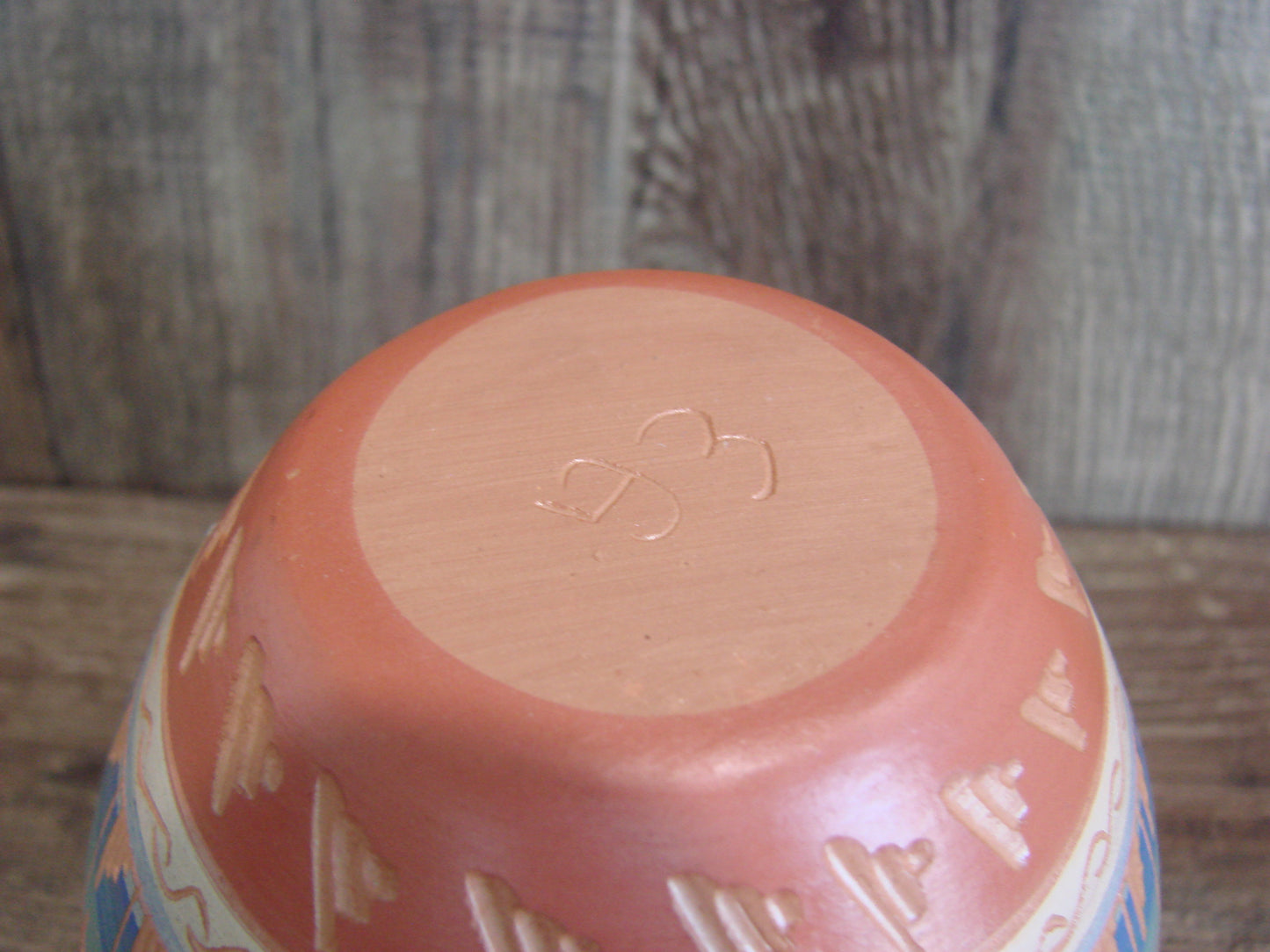 Native American Hand Etched & Hand Painted Pottery - Gilmore