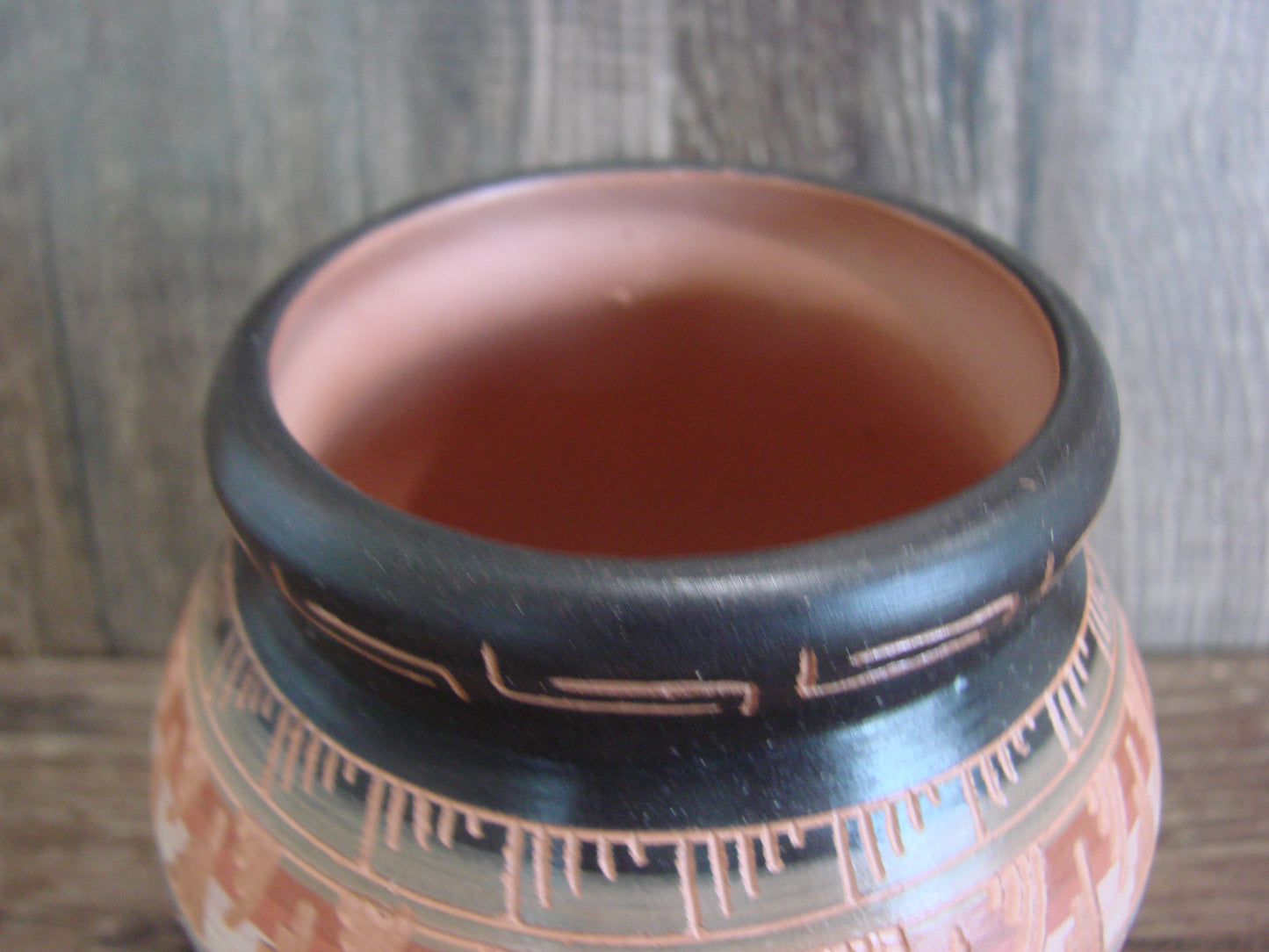 Native American Hand Etched & Hand Painted Pottery - Gilmore