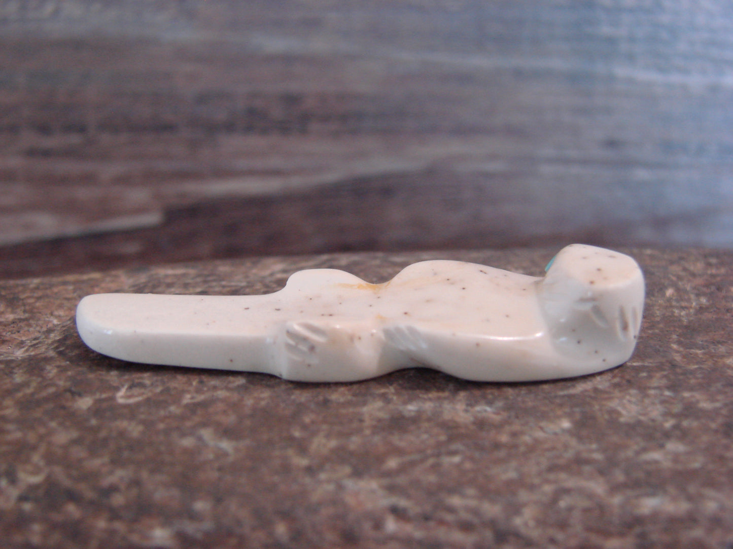 Native American Indian Hand Carved Fish Rock Otter Fetish - B. Phillips